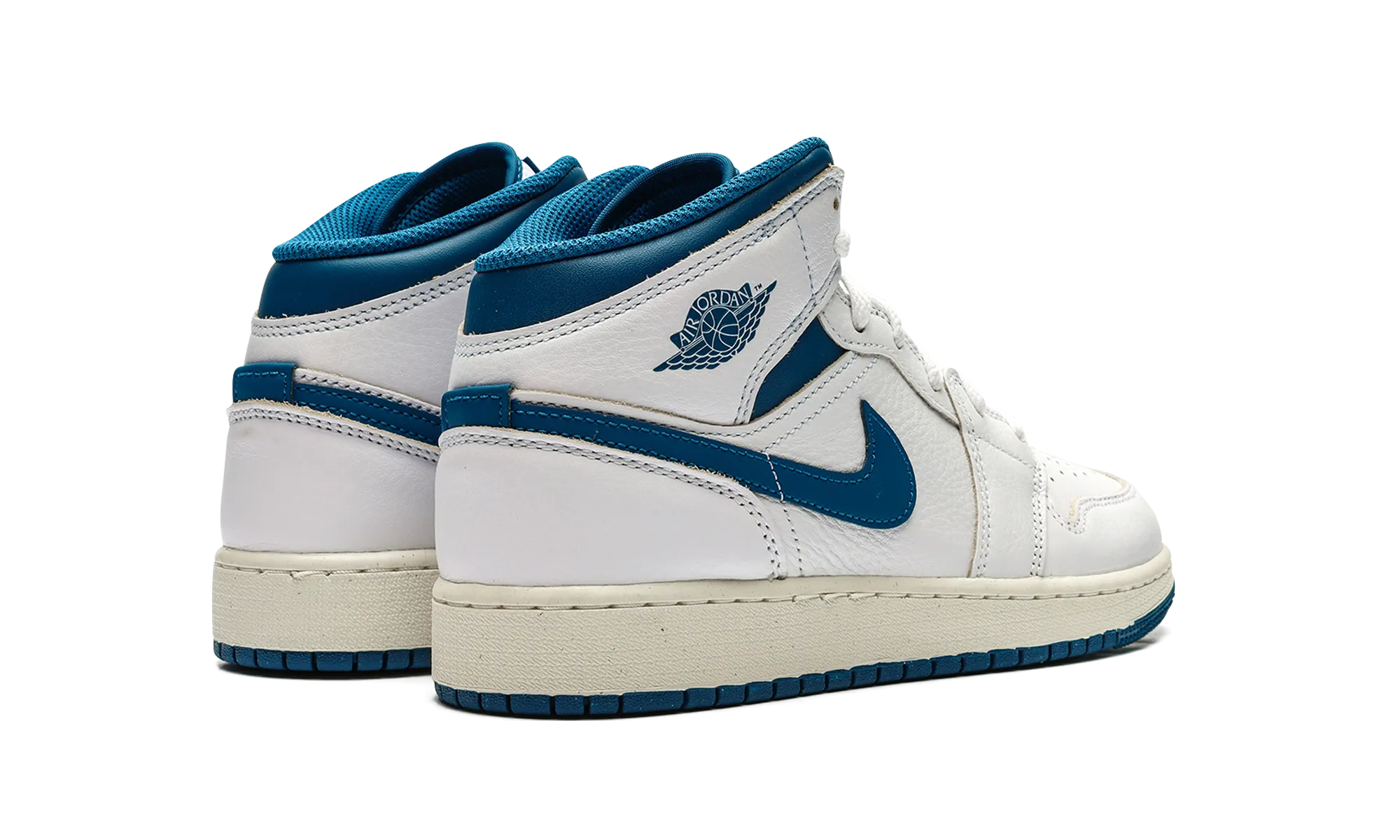 Air Jordan 1 Mid SE GS "INDUSTRIAL BLUE" Comfort Fit Upper Comfort Zone