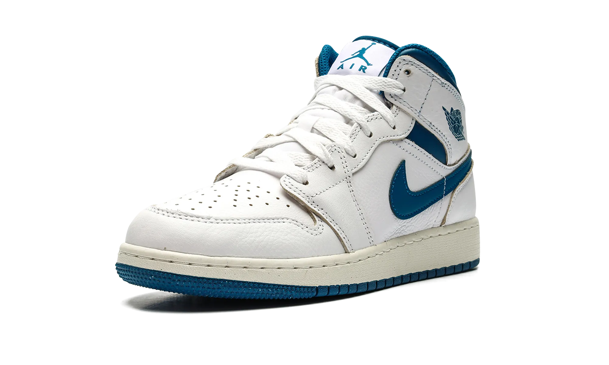 Ergonomic Heel Counter Air Jordan 1 Mid SE GS "INDUSTRIAL BLUE"