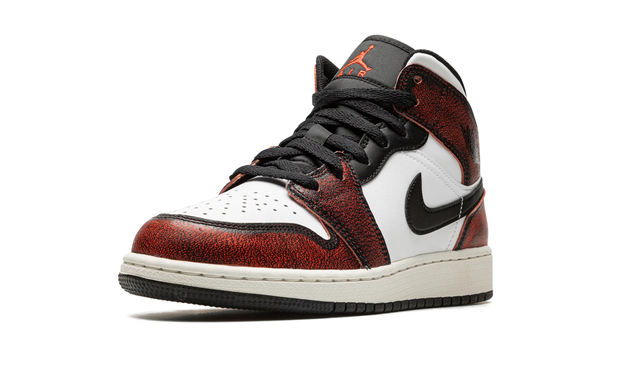 Air Jordan 1 Mid SE GS "Infrared" Lace Free