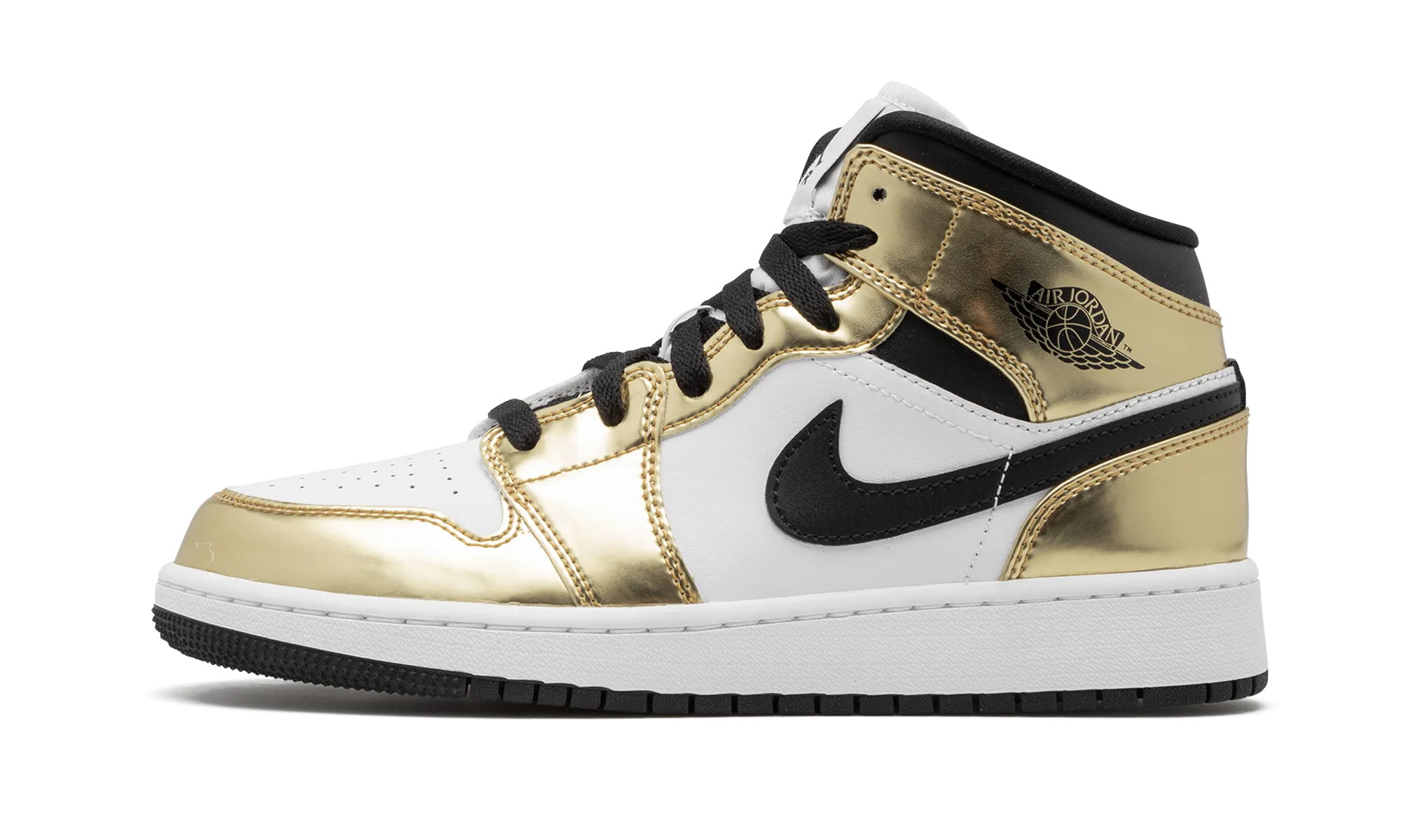Fashion-forward materials Unisex Friendly Design Air Jordan 1 Mid SE GS "Metallic Gold"