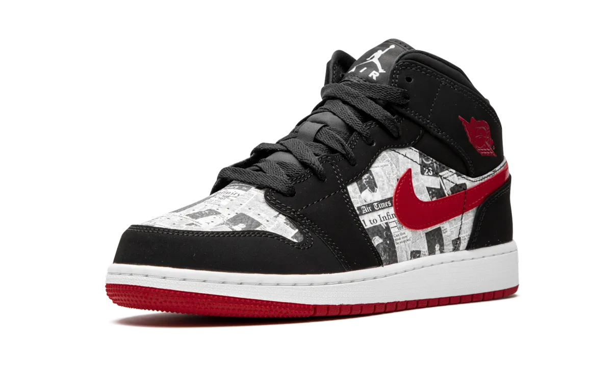 Air Jordan 1 MID SE GS "Newspaper" Foam Cushioning Layer