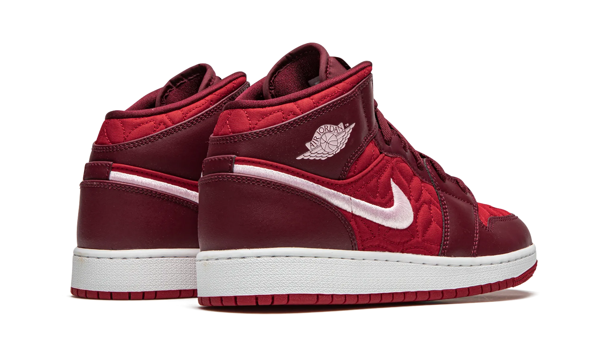 Soft Shell Air Jordan 1 Mid SE GS "Red Quilt"