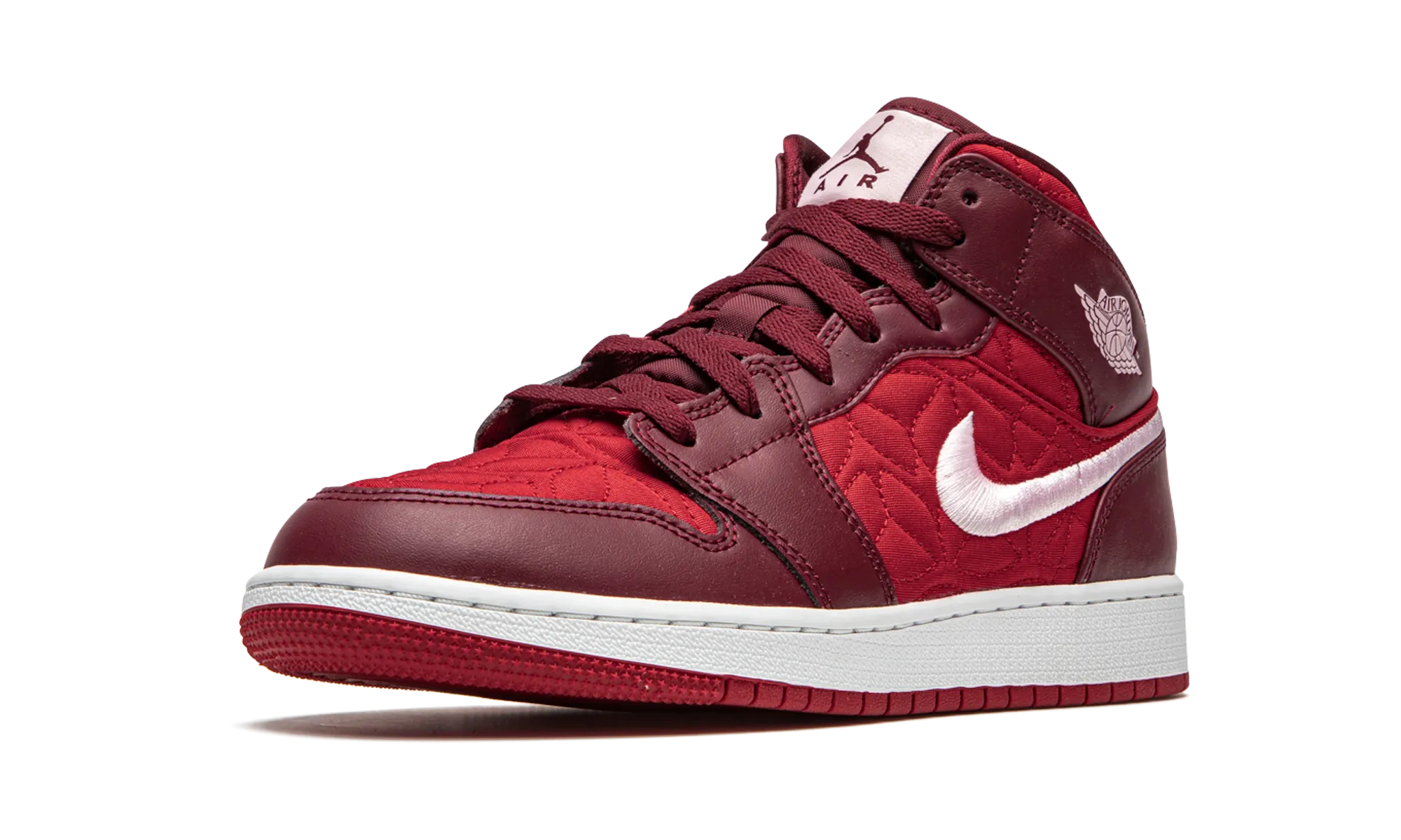 Memory Foam Layer Air Jordan 1 Mid SE GS "Red Quilt"