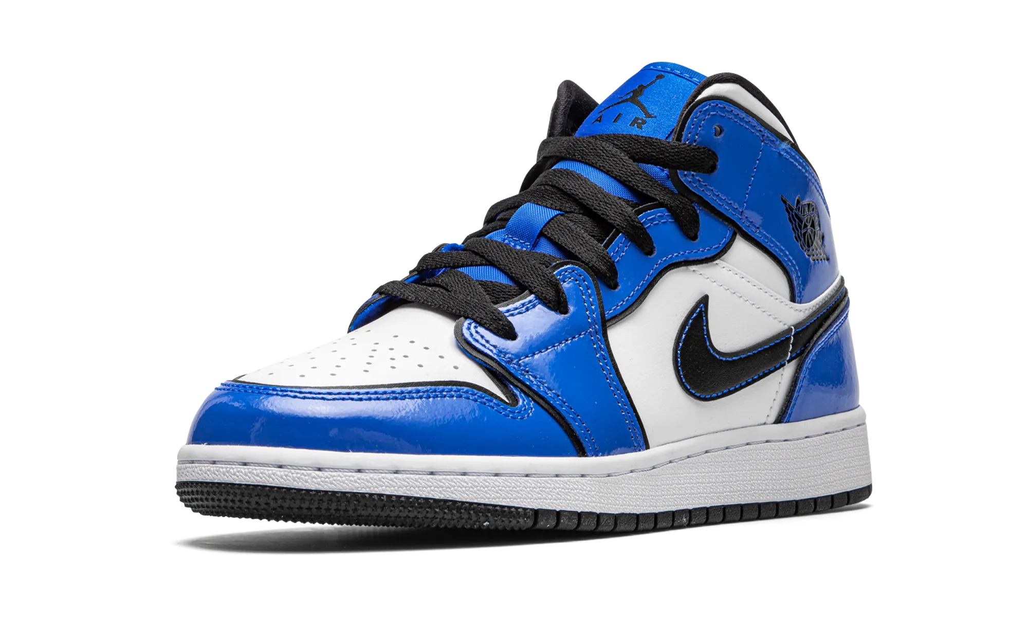 Subtle Texture Ultra Flexible Air Jordan 1 Mid SE GS "Signal Blue"