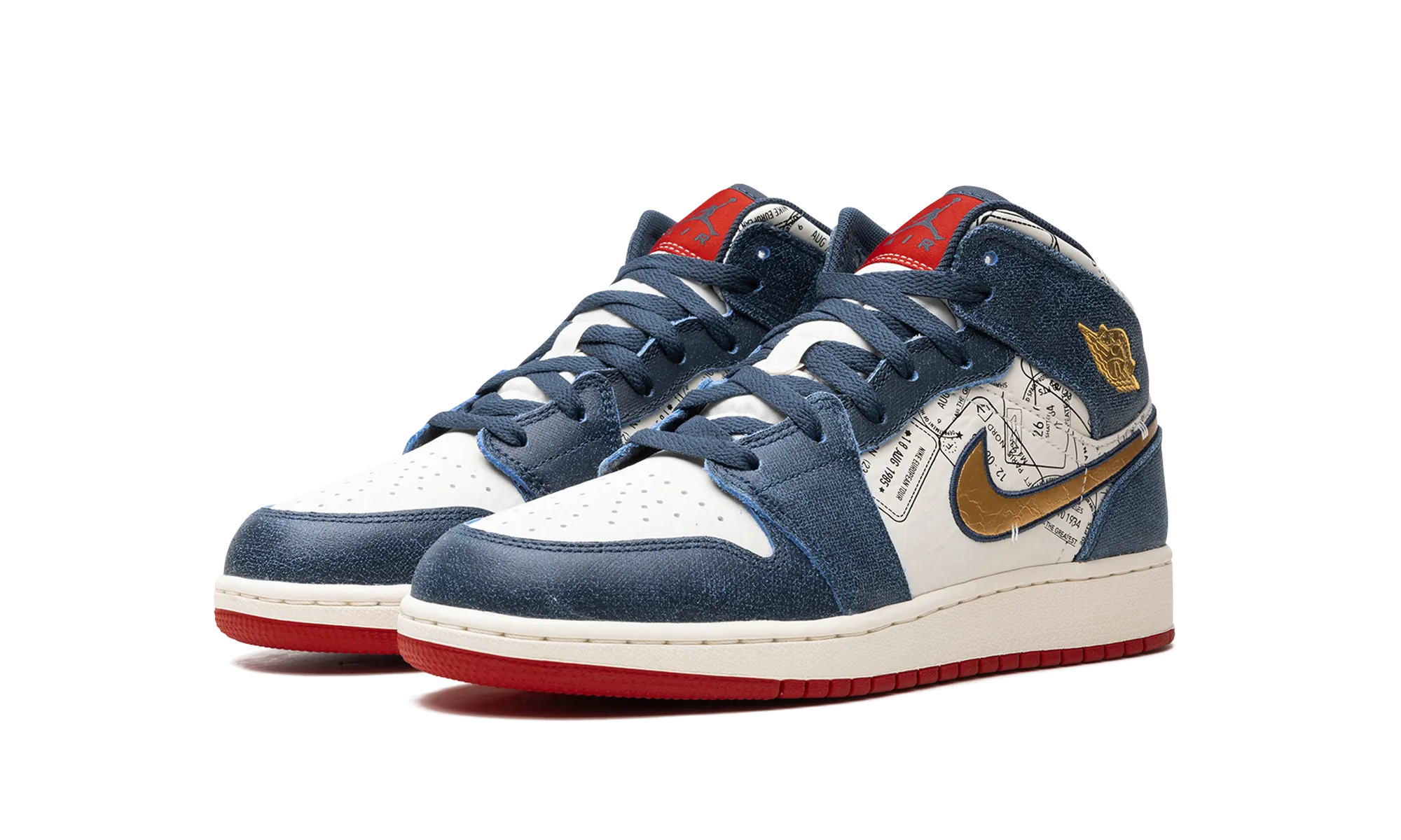 Air Jordan 1 Mid SE GS "Take Flight" Casual Fit Cushioned Midsole Design