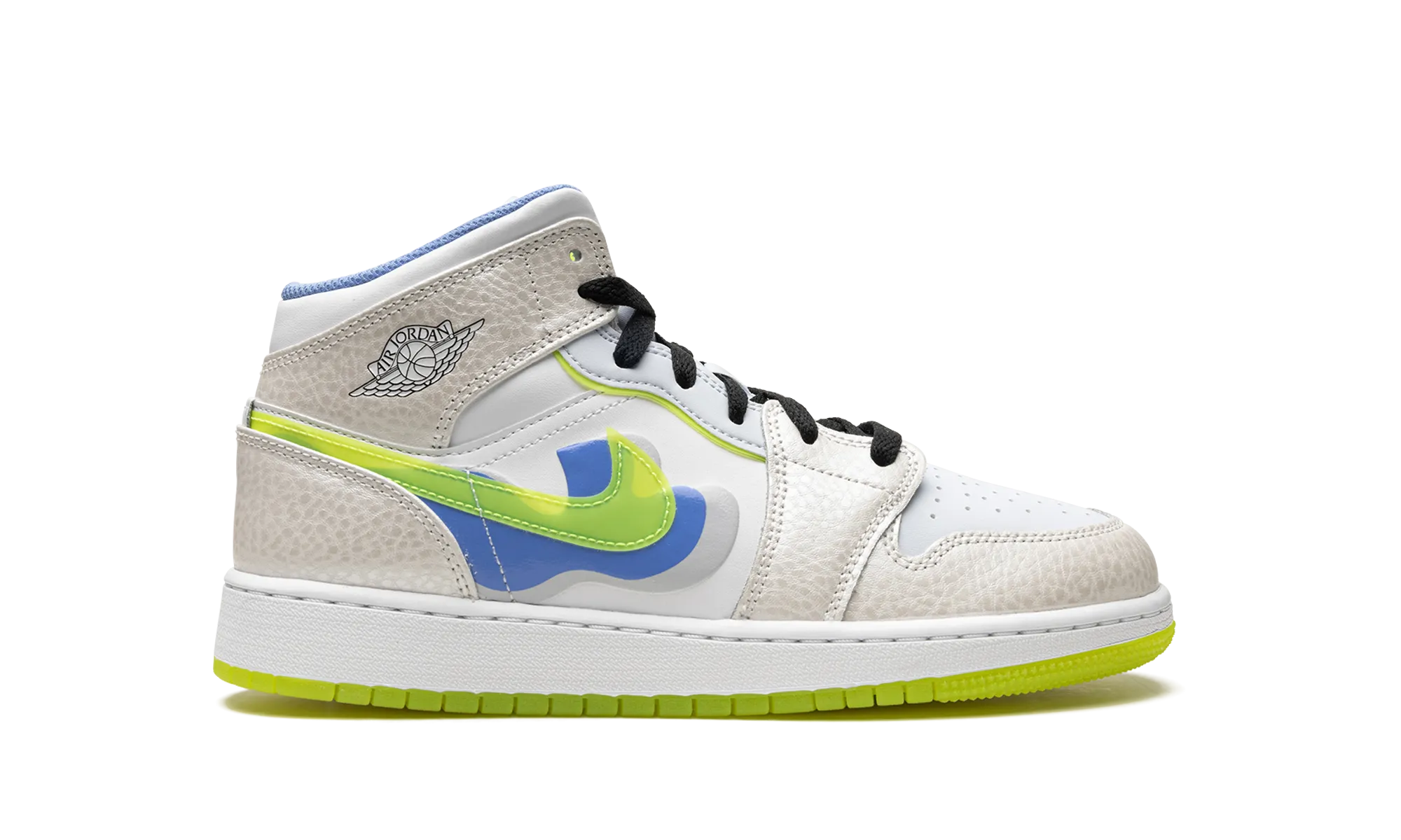 Air Jordan 1 Mid SE GS "Warped Swoosh'" Padded Fresh Pair