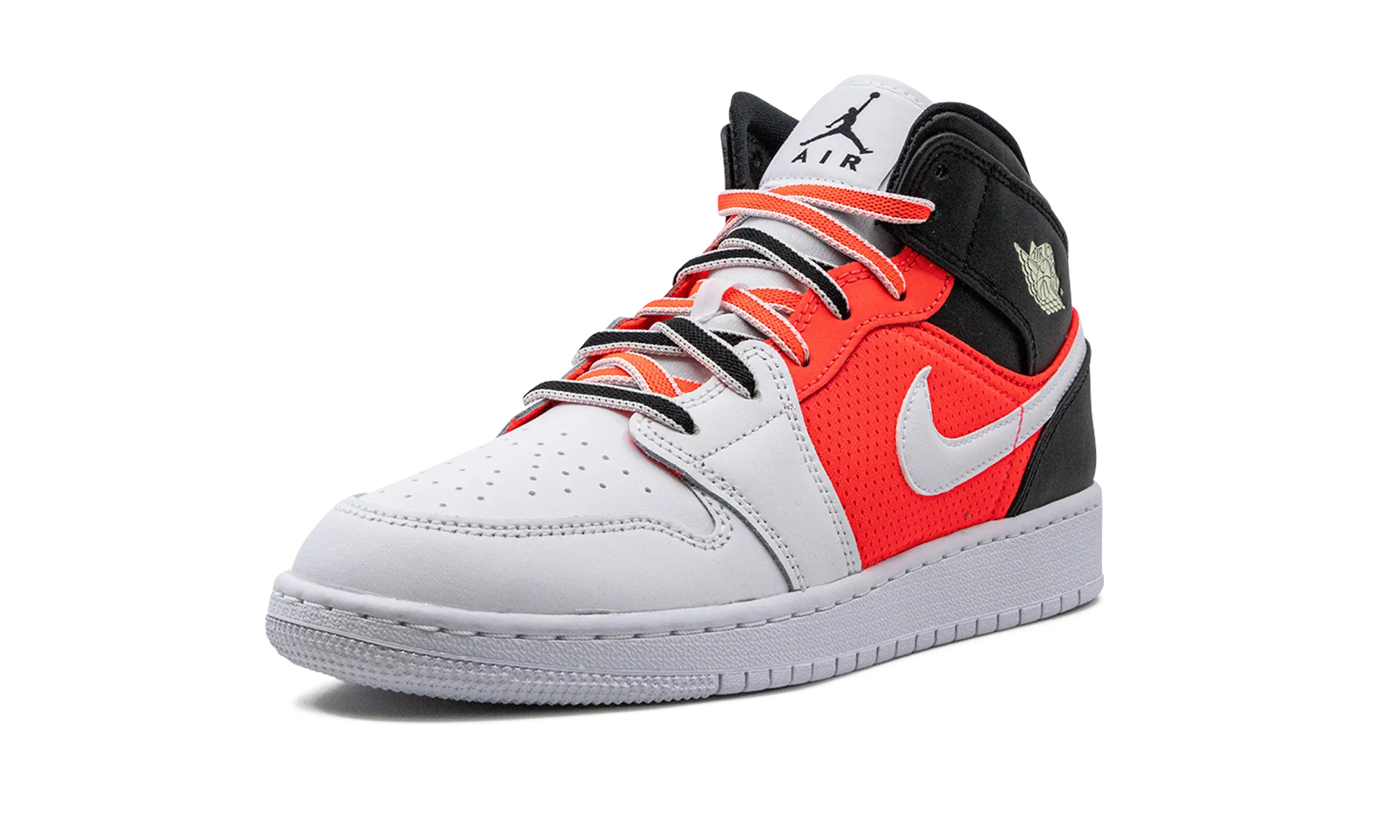 Style Core Air Jordan 1 Mid SE GS "White Infrared"