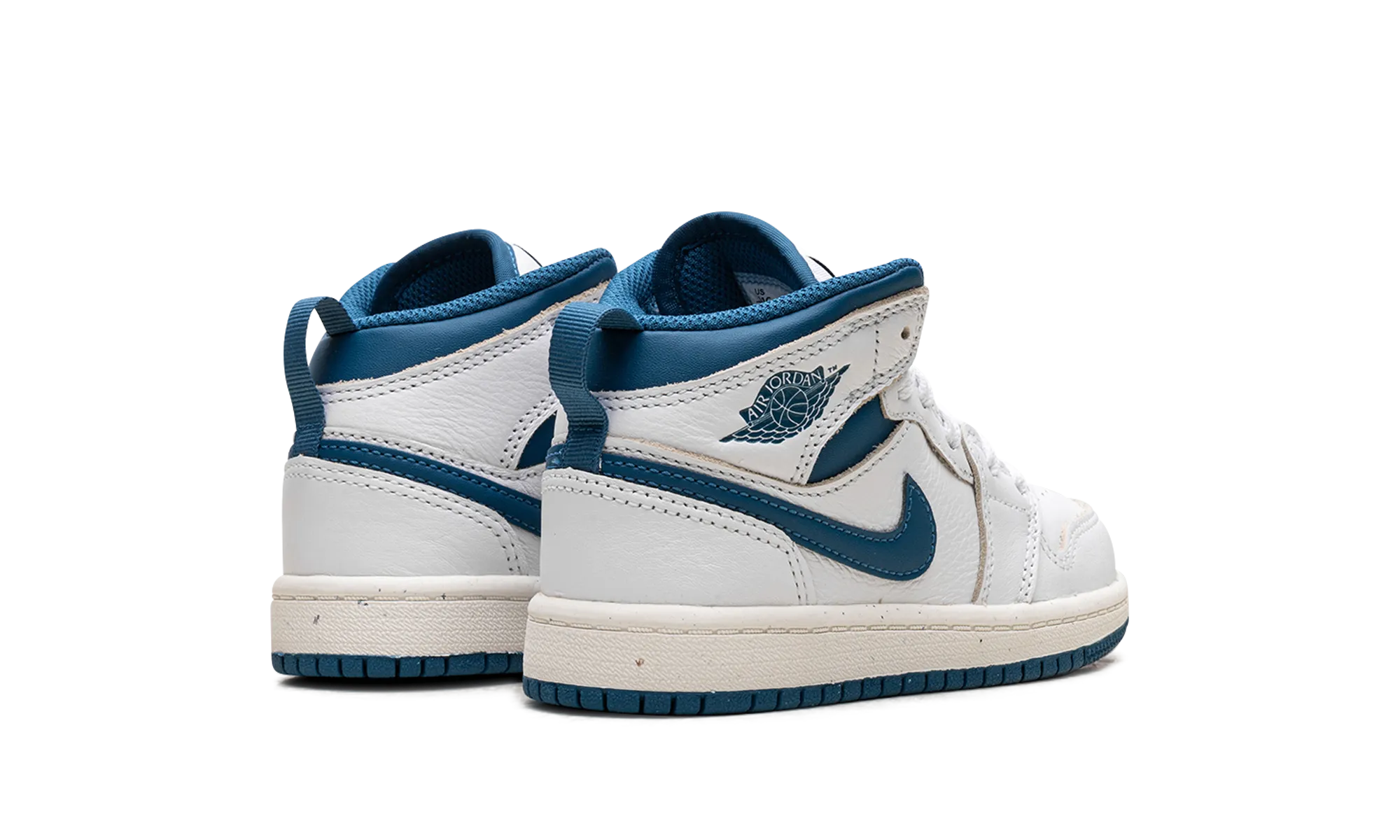 Air Jordan 1 Mid SE PS "INDUSTRIAL BLUE" EasyToClean HeelCushion