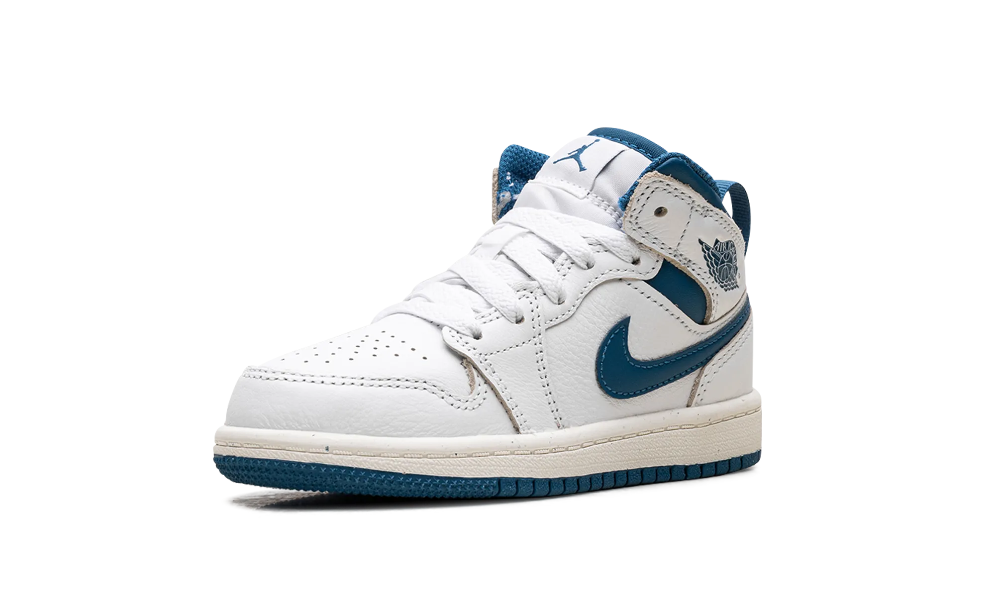 Stable Grip Extended Heel Support Air Jordan 1 Mid SE PS "INDUSTRIAL BLUE"