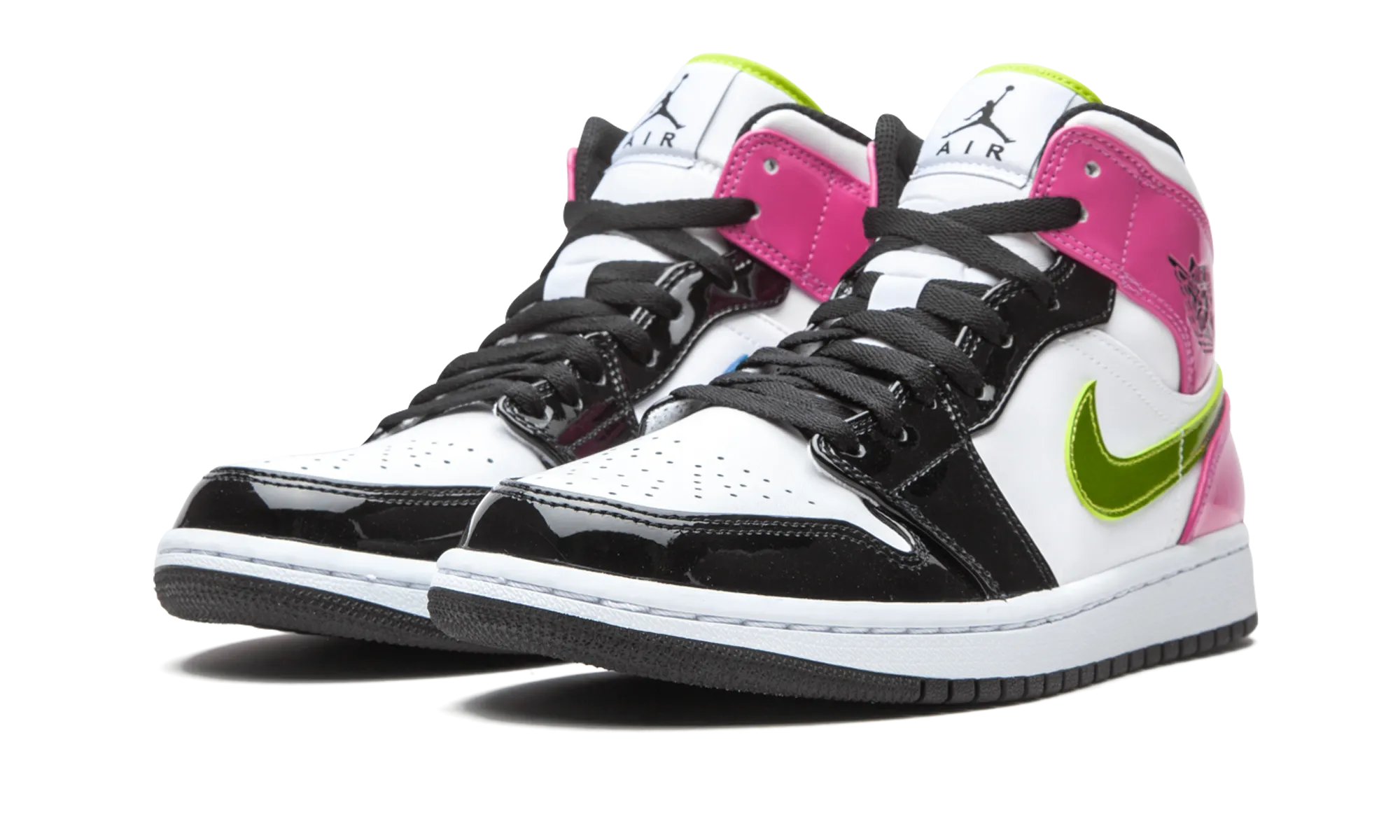 Active Zone Torsion Control Arch Air Jordan 1 Mid SE "Cyber / Active Fuchsia"