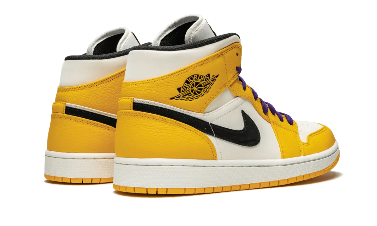 Air Jordan 1 Mid SE "Lakers" Dynamic Sole Cushioning Tech