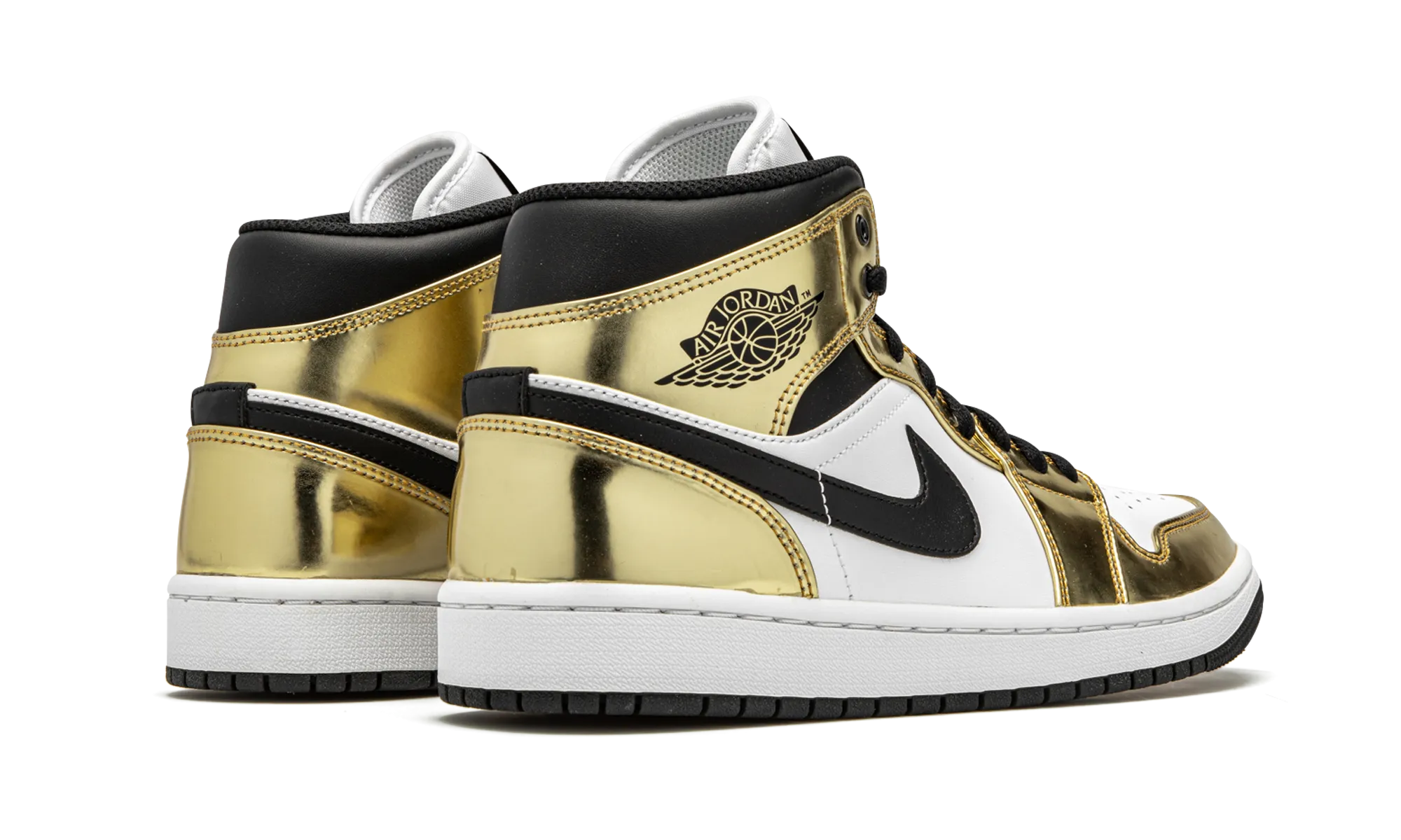 Air Jordan 1 Mid SE "Metallic Gold" Orthopedic Footbed Technology Shock Use