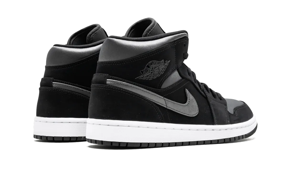 Sock Like Collar Fit Air Jordan 1 Mid SE "Nylon - Black/Grey"