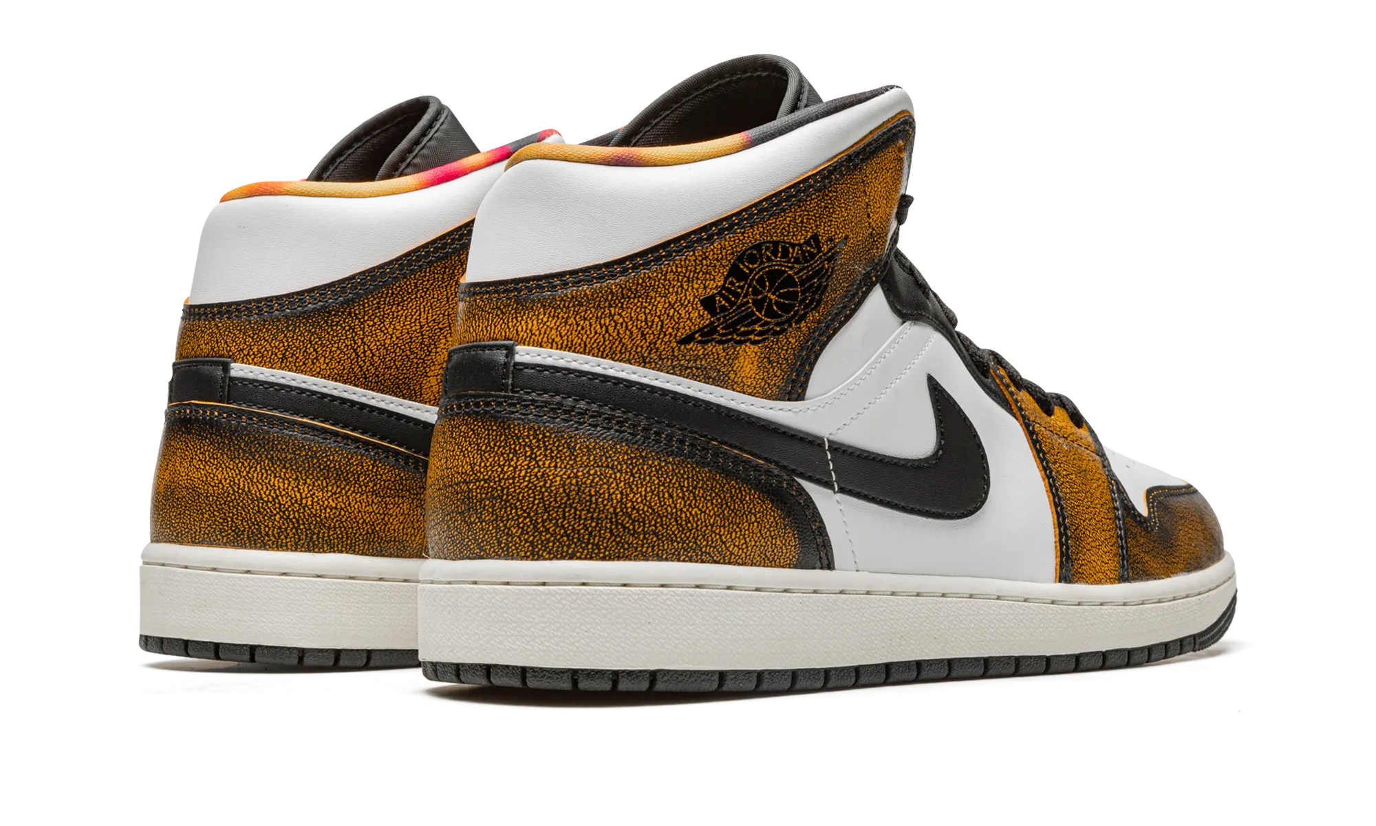Air Jordan 1 Mid SE "Orange Wear Away" High Traction Tread