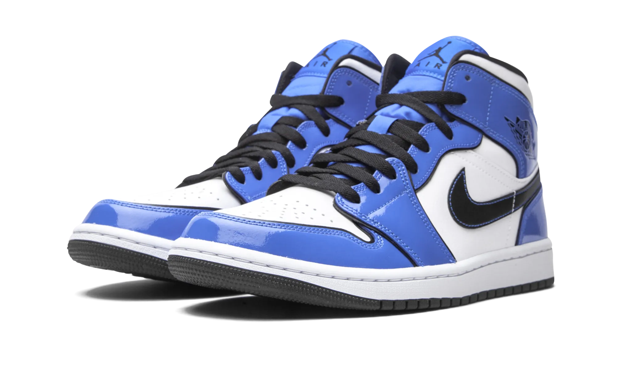 Air Jordan 1 Mid SE "Signal Blue" Elasticated