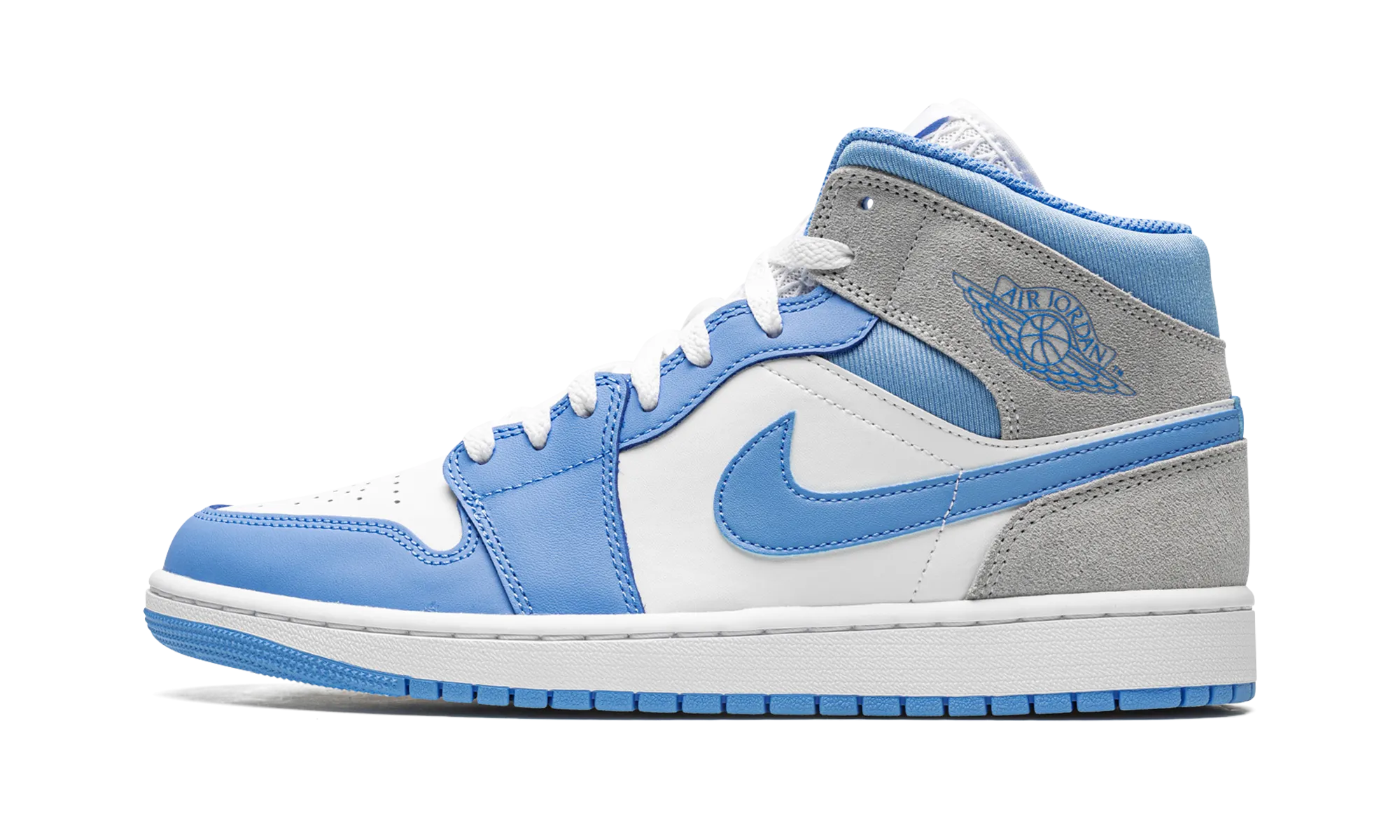 Air Jordan 1 Mid SE "University Blue / Grey" Timeless Performance Snug Ankle Hugger