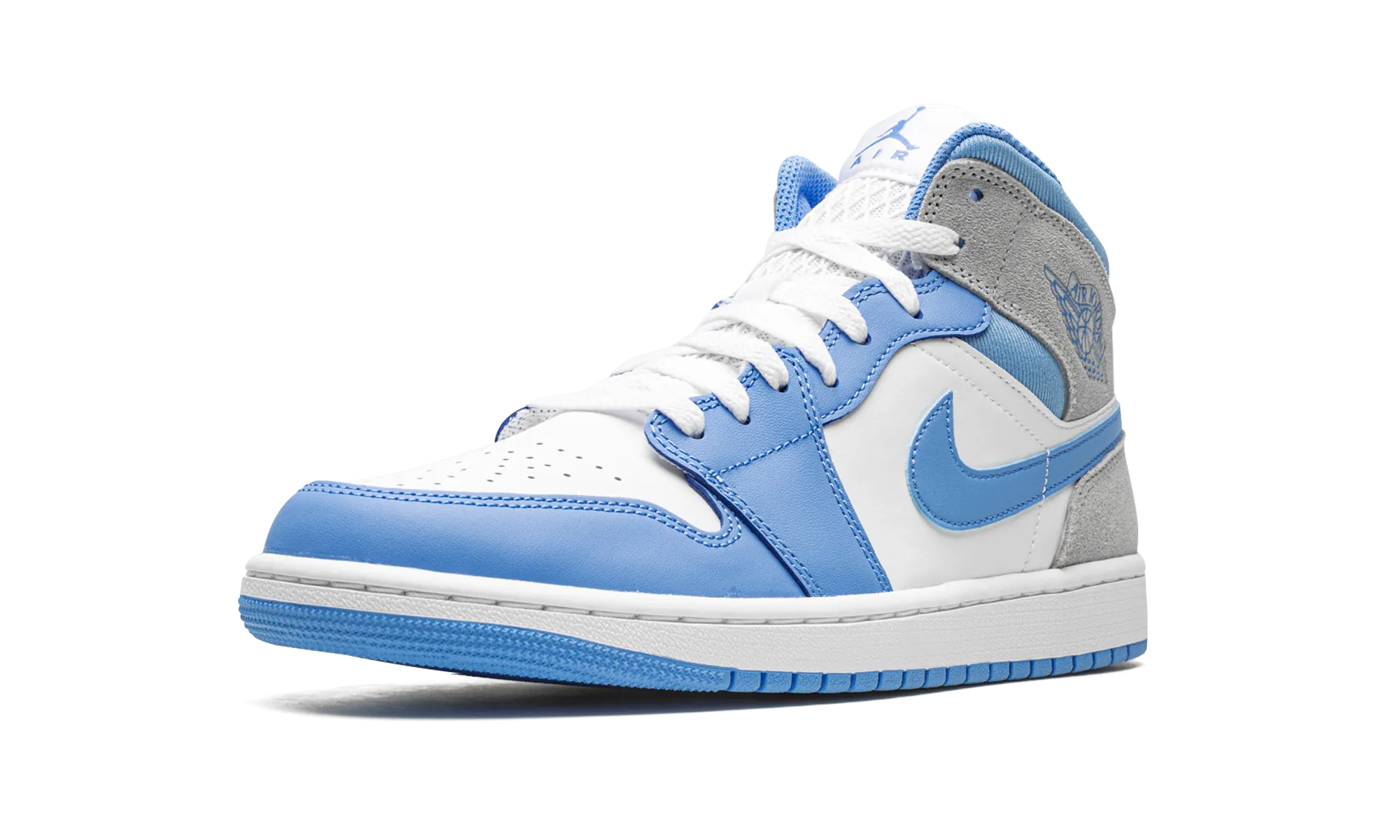 Air Jordan 1 Mid SE "University Blue / Grey" City Comfort Tear Resistant Upper