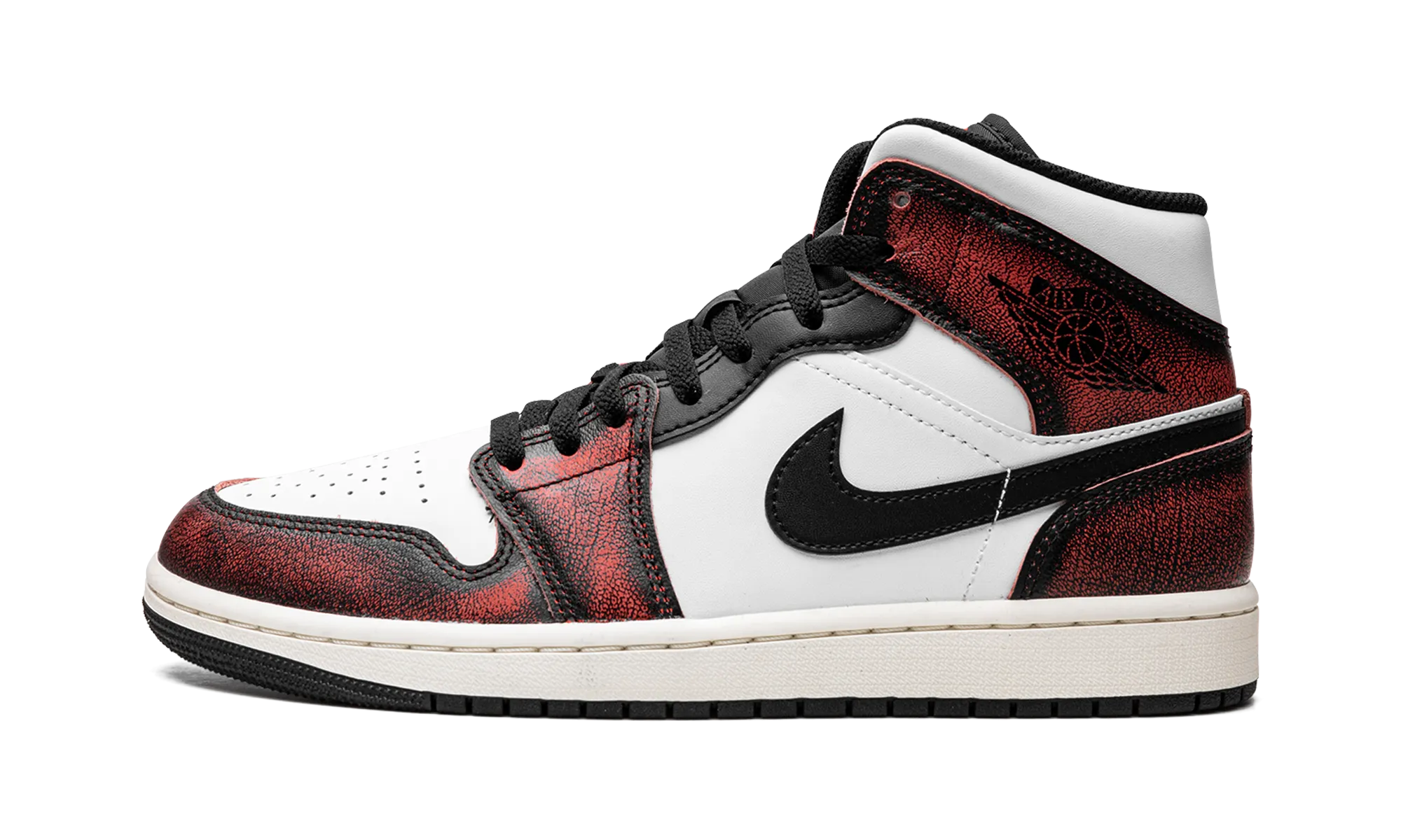 Slip Resistant Surface Muscle Friendly Air Jordan 1 Mid SE "Wear-Away - Infrared"
