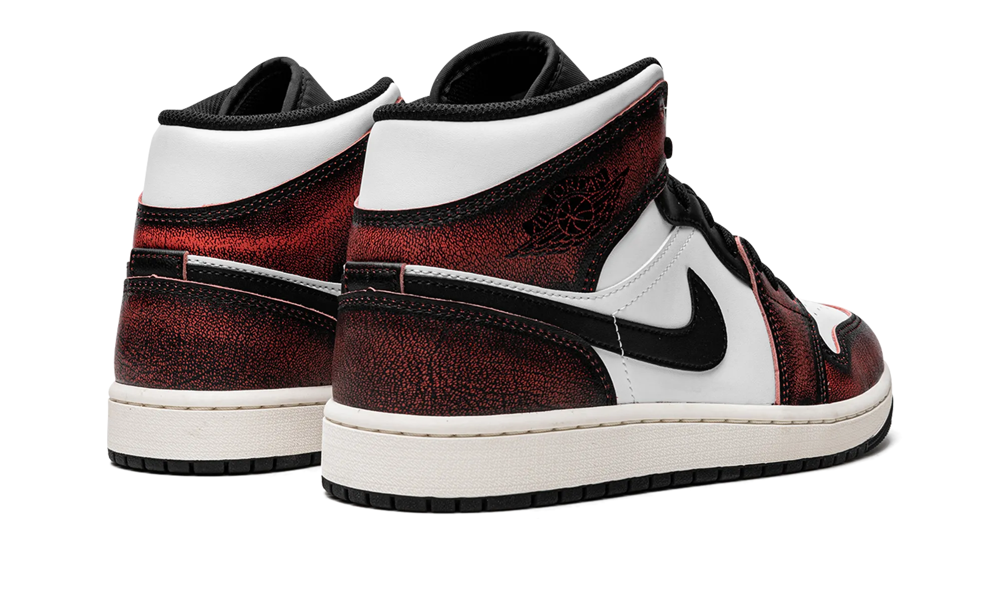 Air Jordan 1 Mid SE "Wear-Away - Infrared" Multidirectional Flex Bold Finish