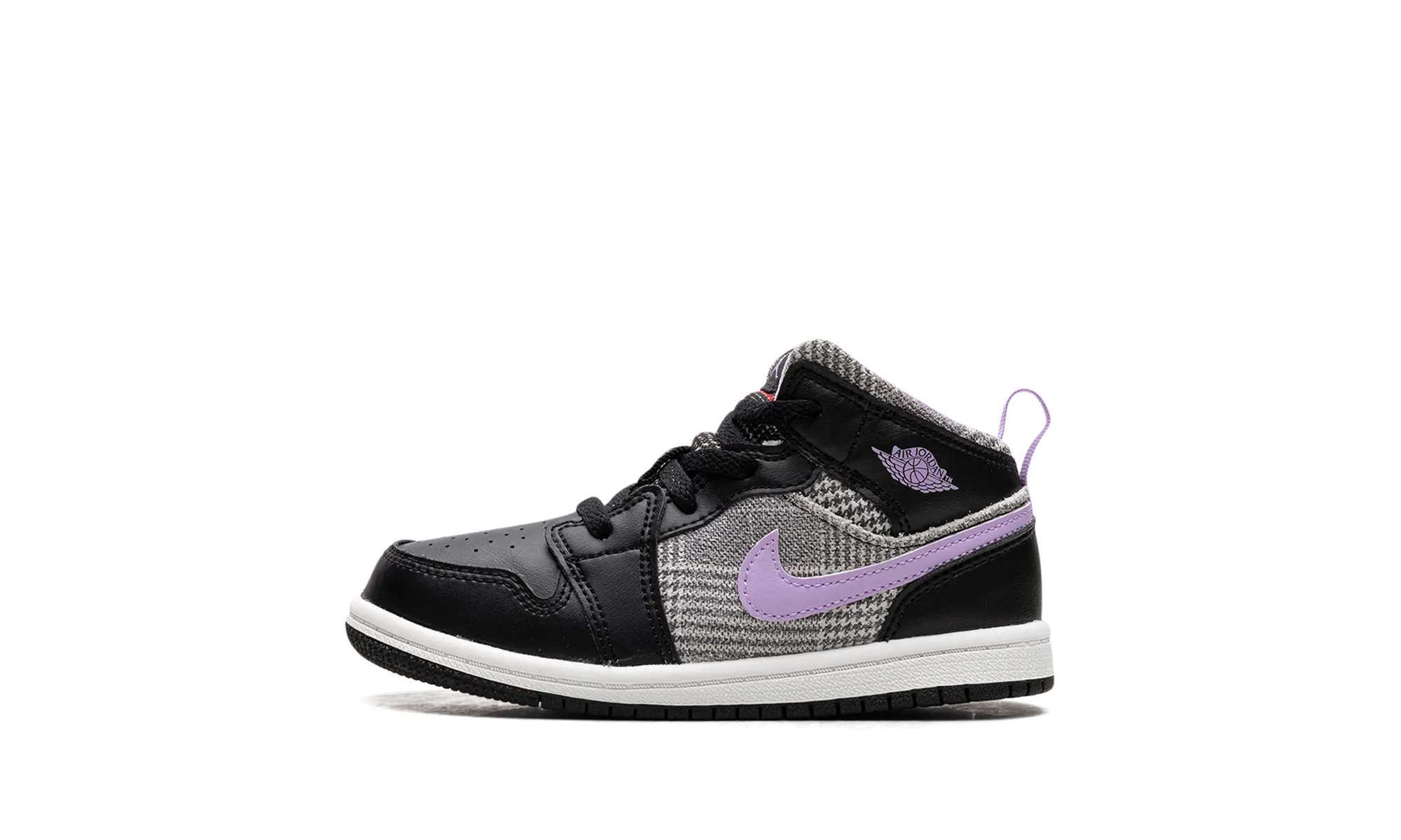 Air Jordan 1 Mid SE TD "Houndstooth" Impact Guard Stretch Knit Upper