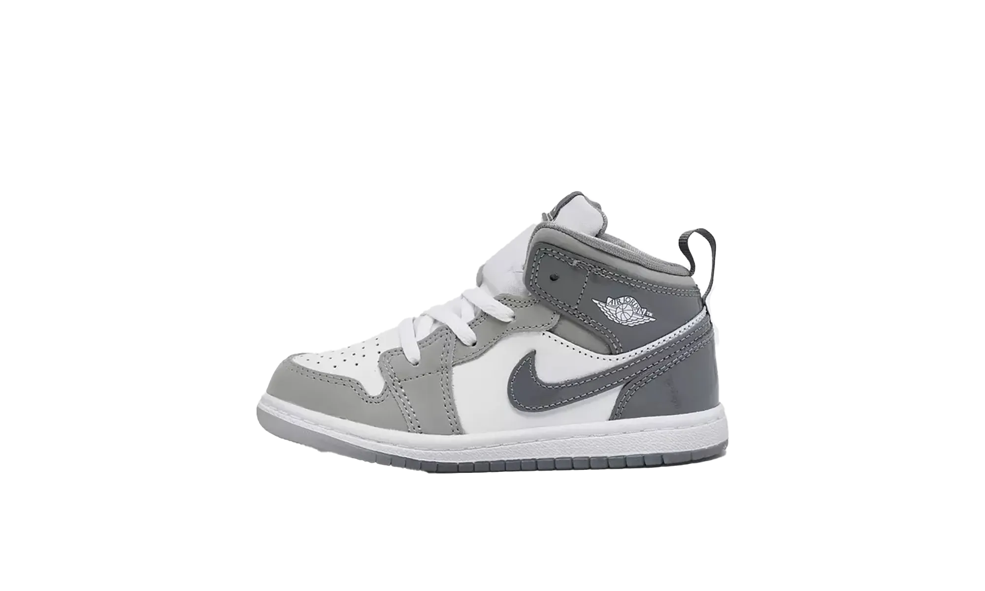 Low Profile Design Dynamic Use Air Jordan 1 Mid SE TD "White Medium Grey"
