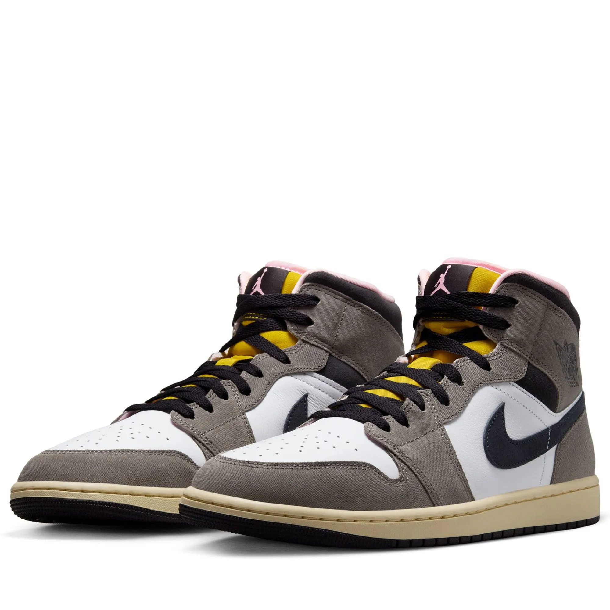 Gym suitable Thermoregulating Insoles Air Jordan 1 Mid SE - White/Oil Grey