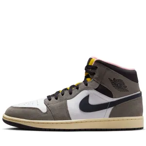 Soft Material Air Jordan 1 Mid SE - White/Oil Grey