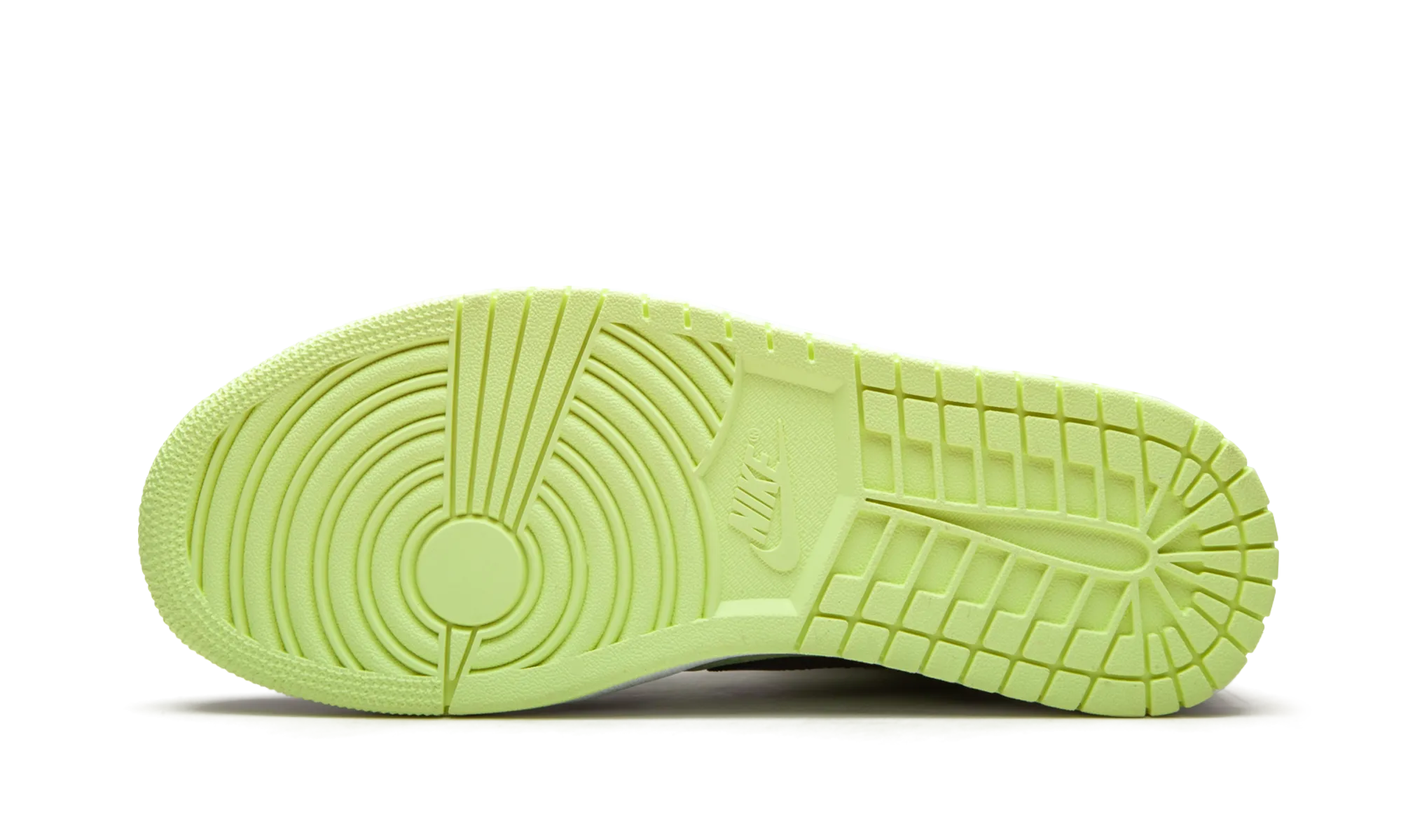 Adaptive Lacing Comfort Upper Design AIR JORDAN 1 MID SE WMNS "Barely Volt / Chile Red"