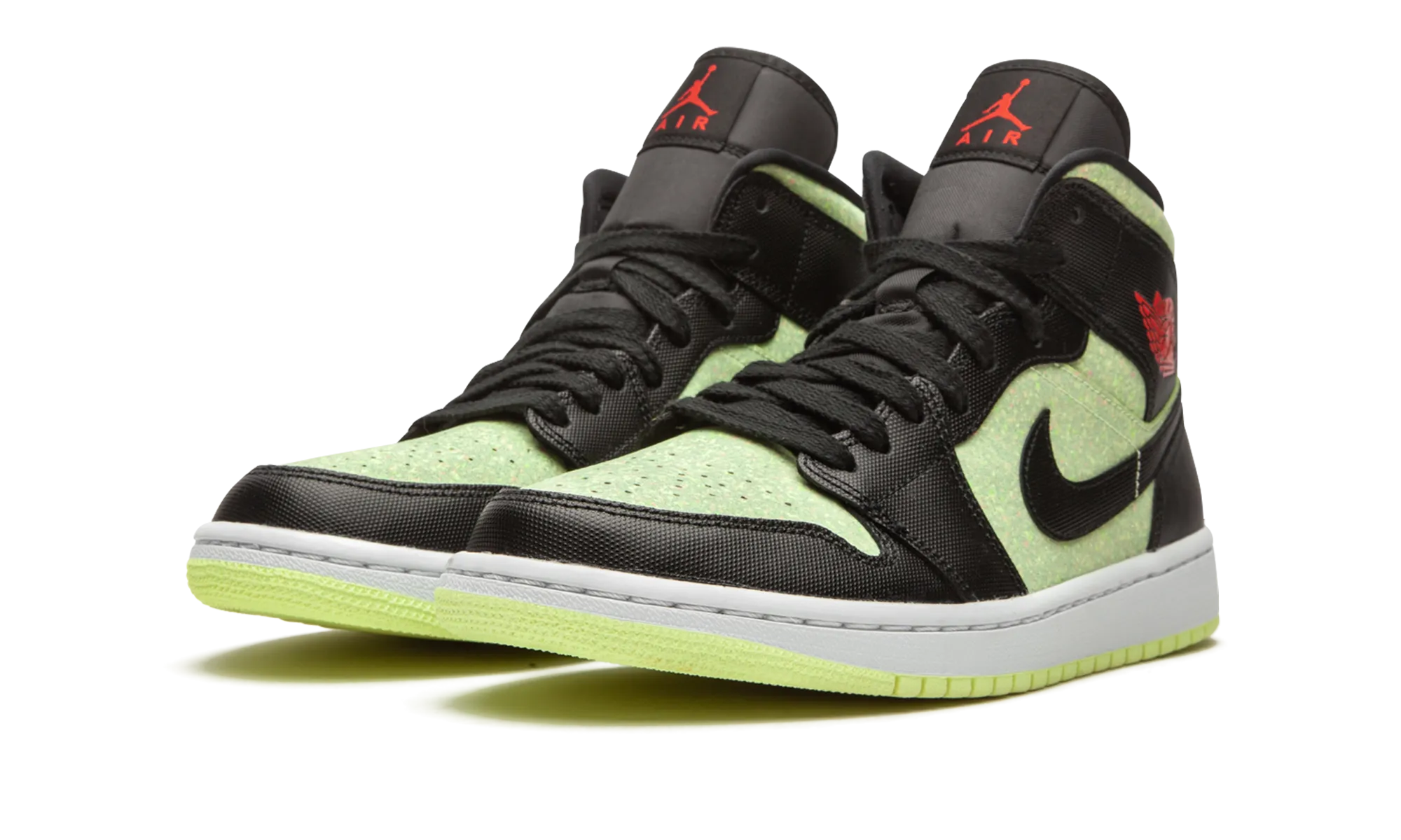 All Season AIR JORDAN 1 MID SE WMNS "Barely Volt / Chile Red"