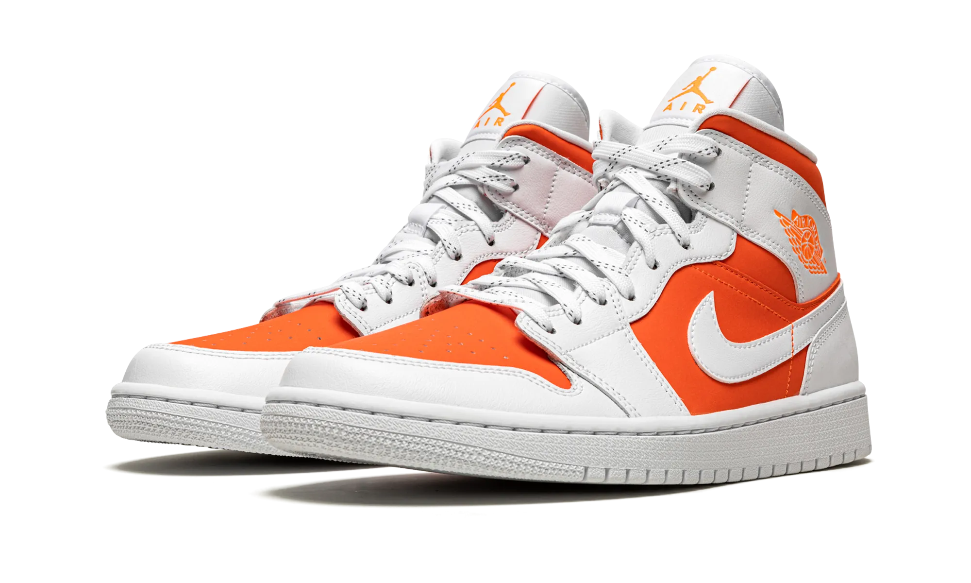 AIR JORDAN 1 MID SE WMNS "Bright Citrus" All Terrain Shoes Fit Flex