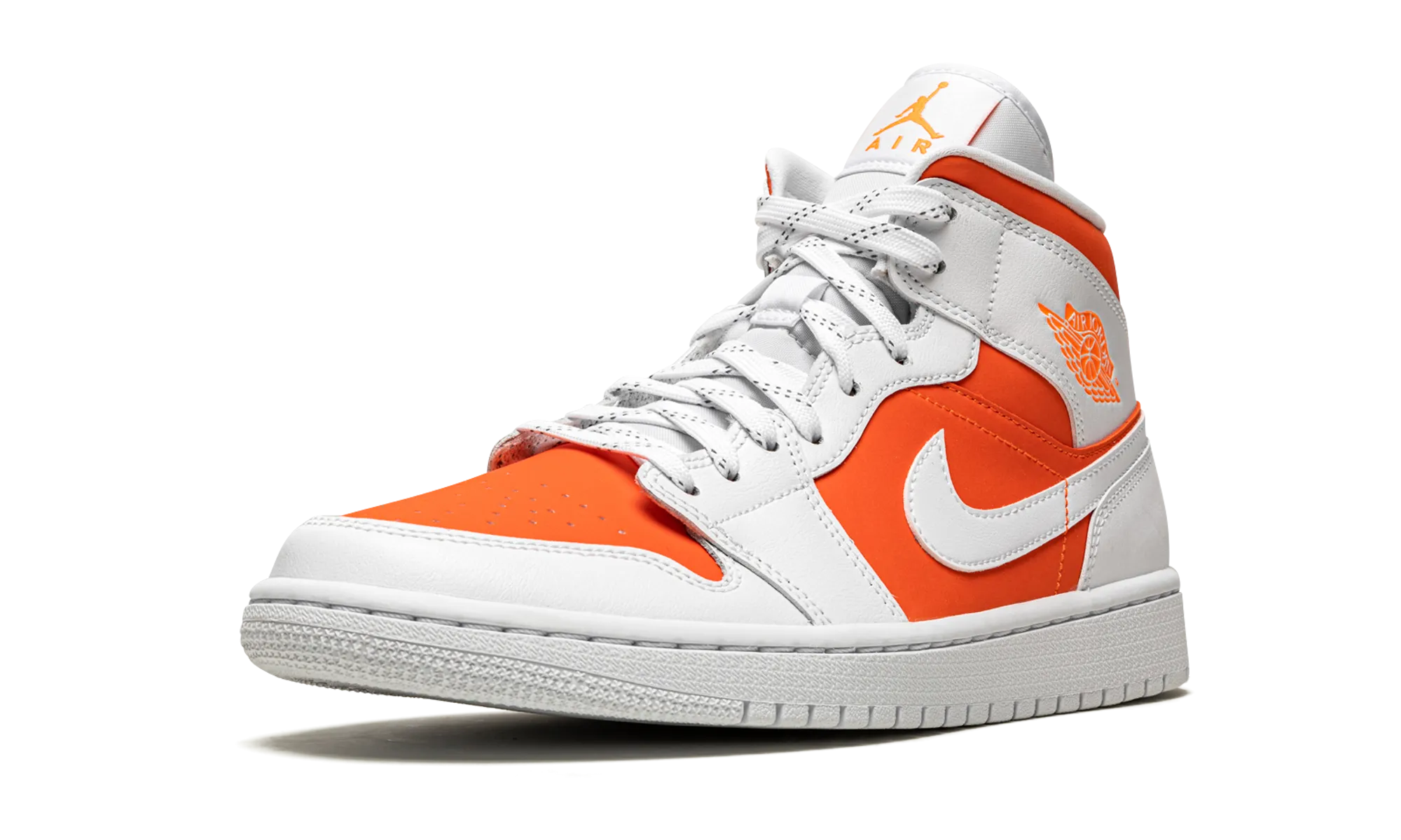 AIR JORDAN 1 MID SE WMNS "Bright Citrus" Recycled Rubber Outsole Comfort collar