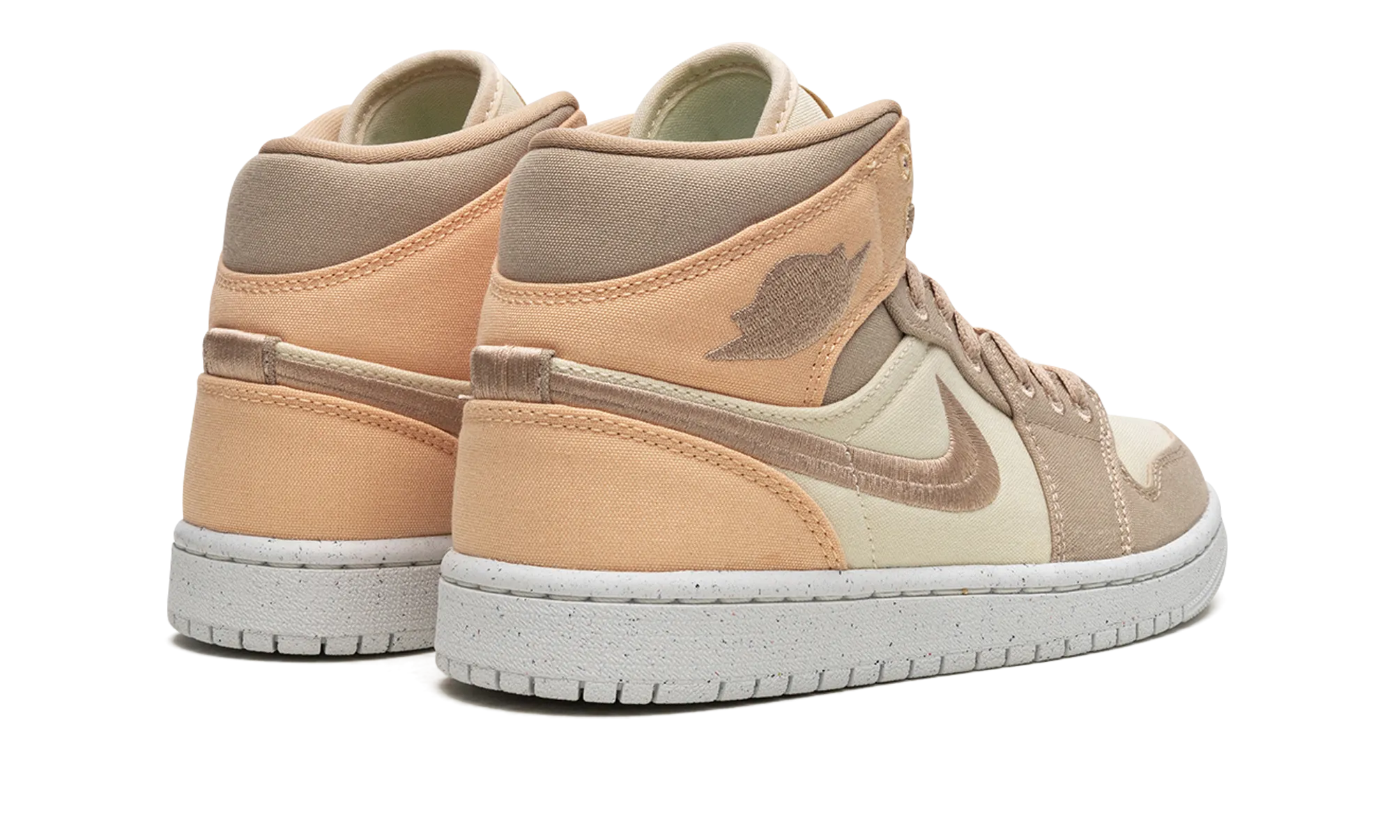 Non-marking sole Impact Resistant Shell AIR JORDAN 1 MID SE WMNS "Canvas Khaki"