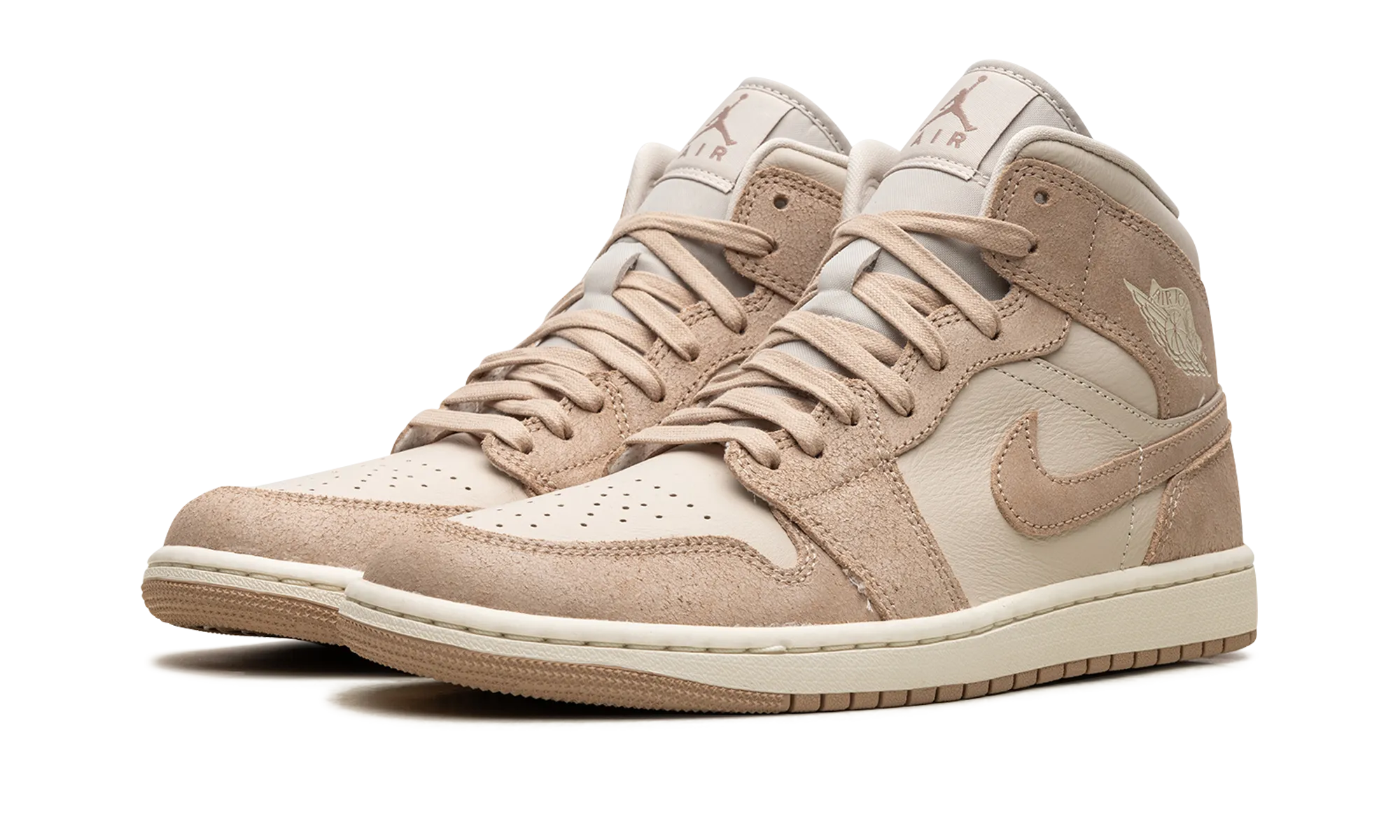 Cushioned Midsole Tech AIR JORDAN 1 MID SE WMNS "Legend Light Brown"