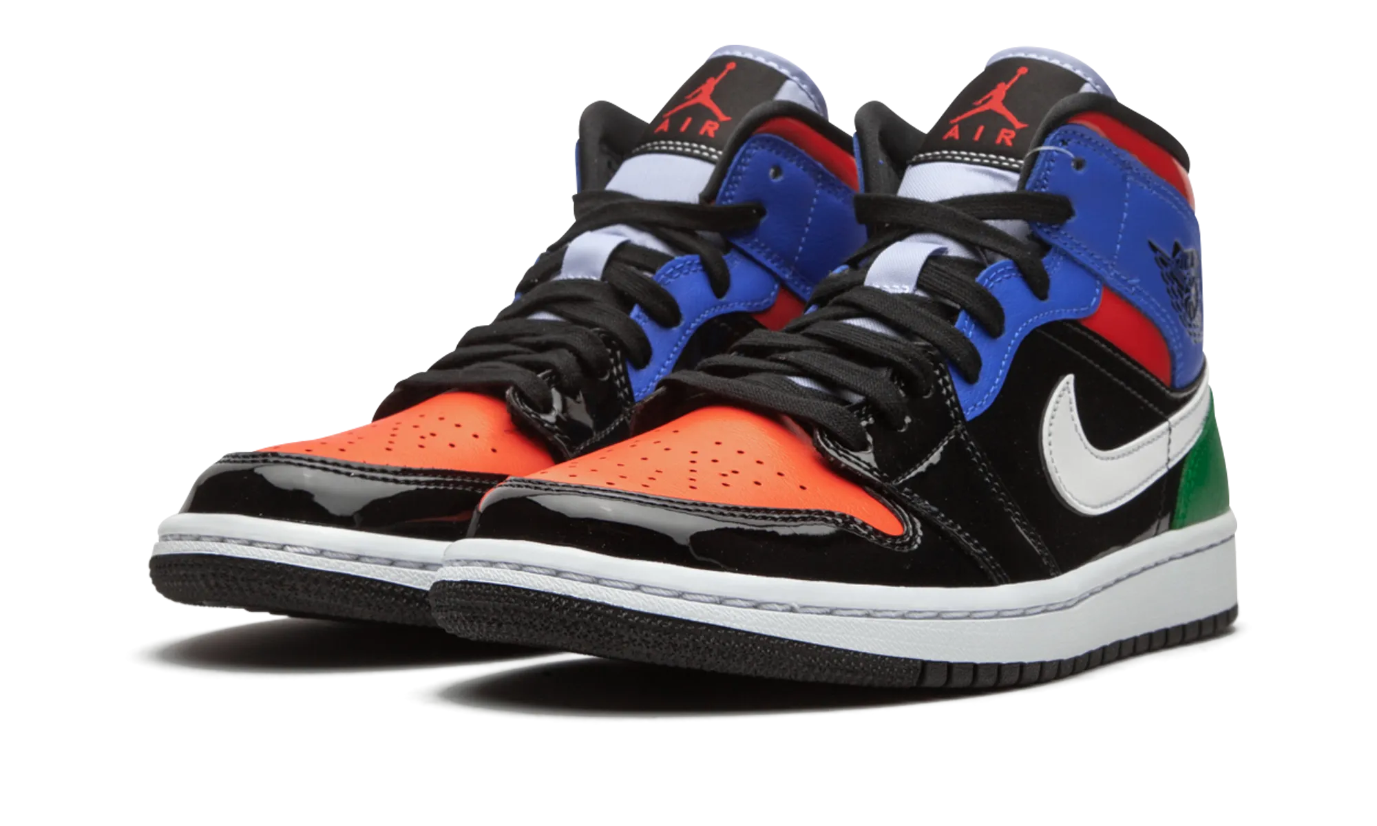 AIR JORDAN 1 MID SE WMNS "Multicolor Patent" Sweatproof