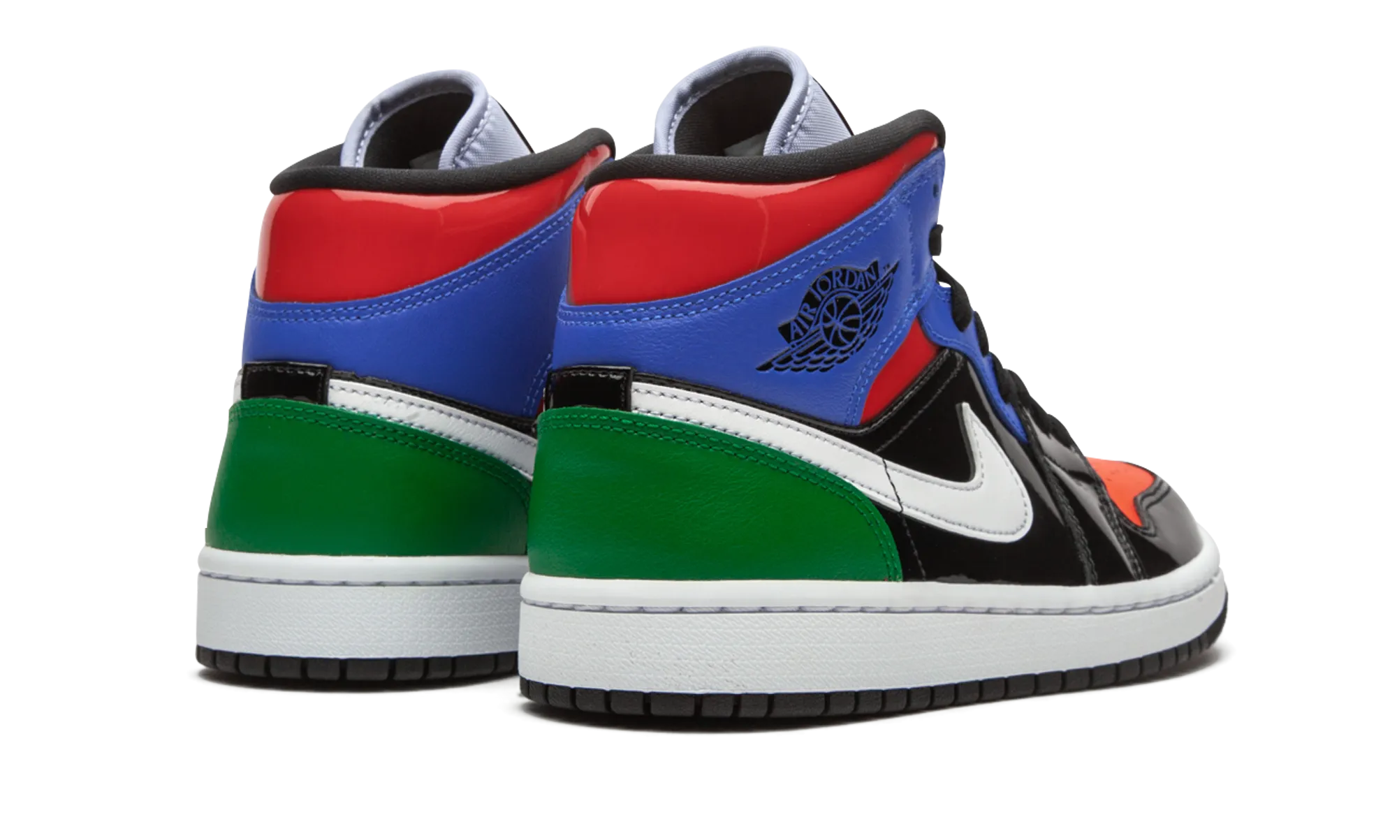 AIR JORDAN 1 MID SE WMNS "Multicolor Patent" Supportive support