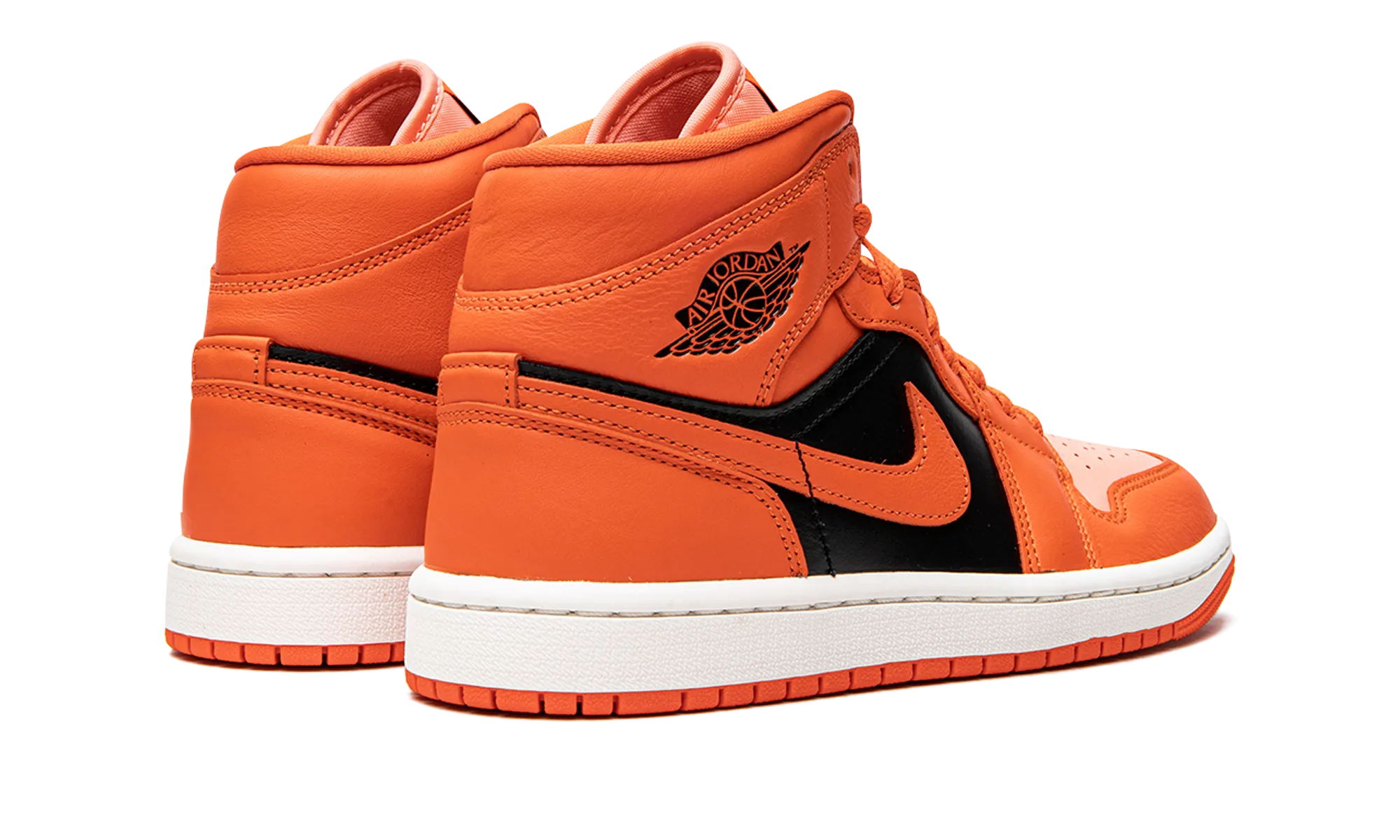 AIR JORDAN 1 MID SE WMNS "Orange / Black" Travel Ready