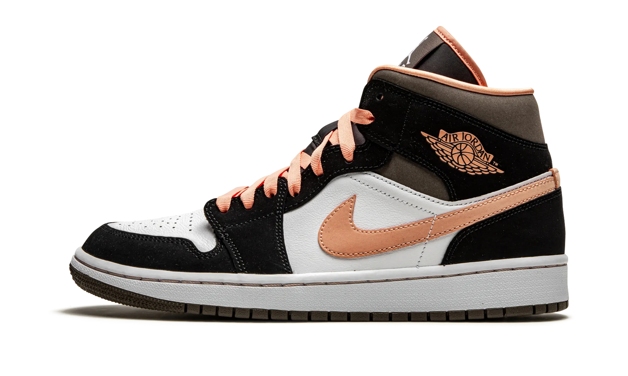 AIR JORDAN 1 MID SE WMNS "Peach Mocha" Shock-absorbent flexibility