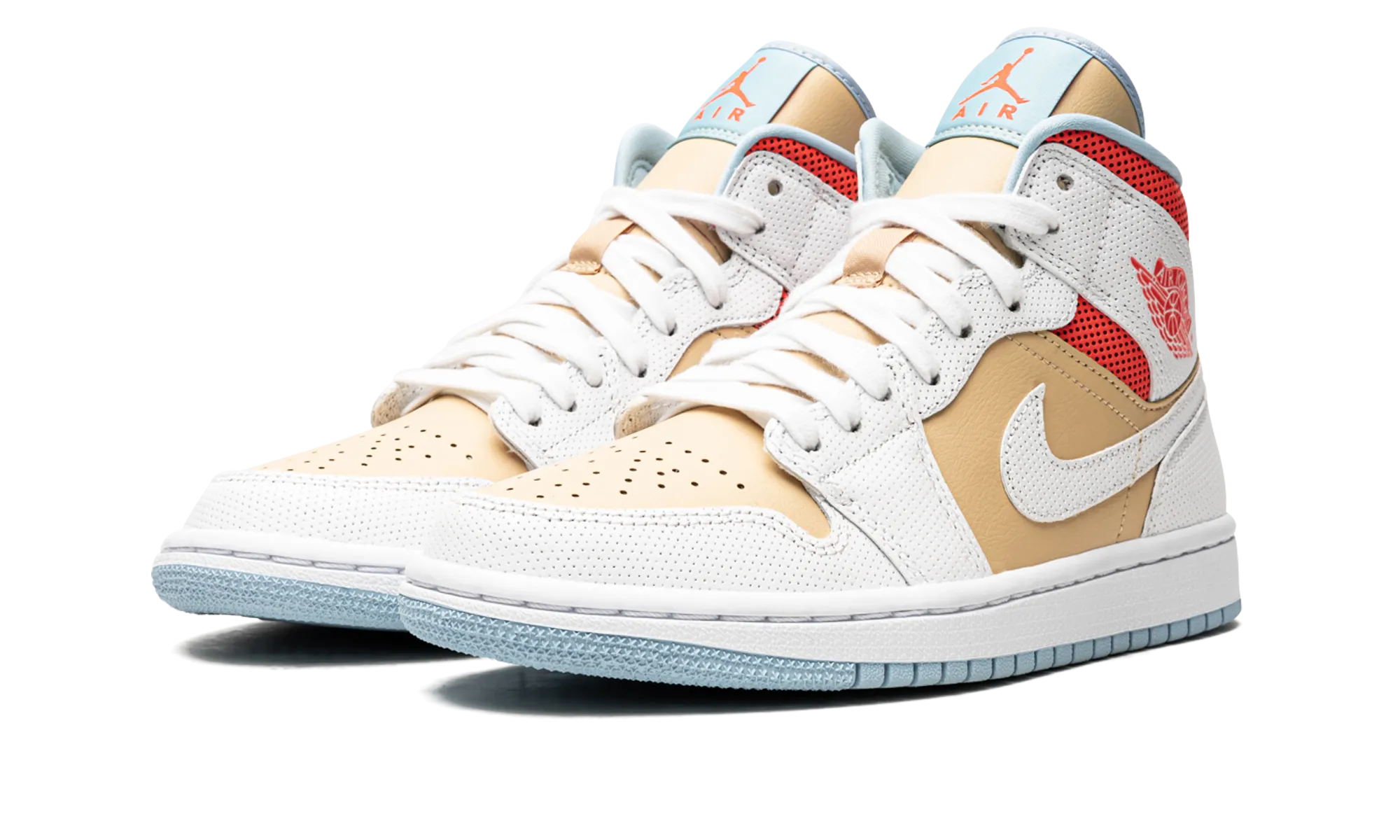 AIR JORDAN 1 MID SE WMNS "??Sesame??" Orthotic Friendly Fit No Tie