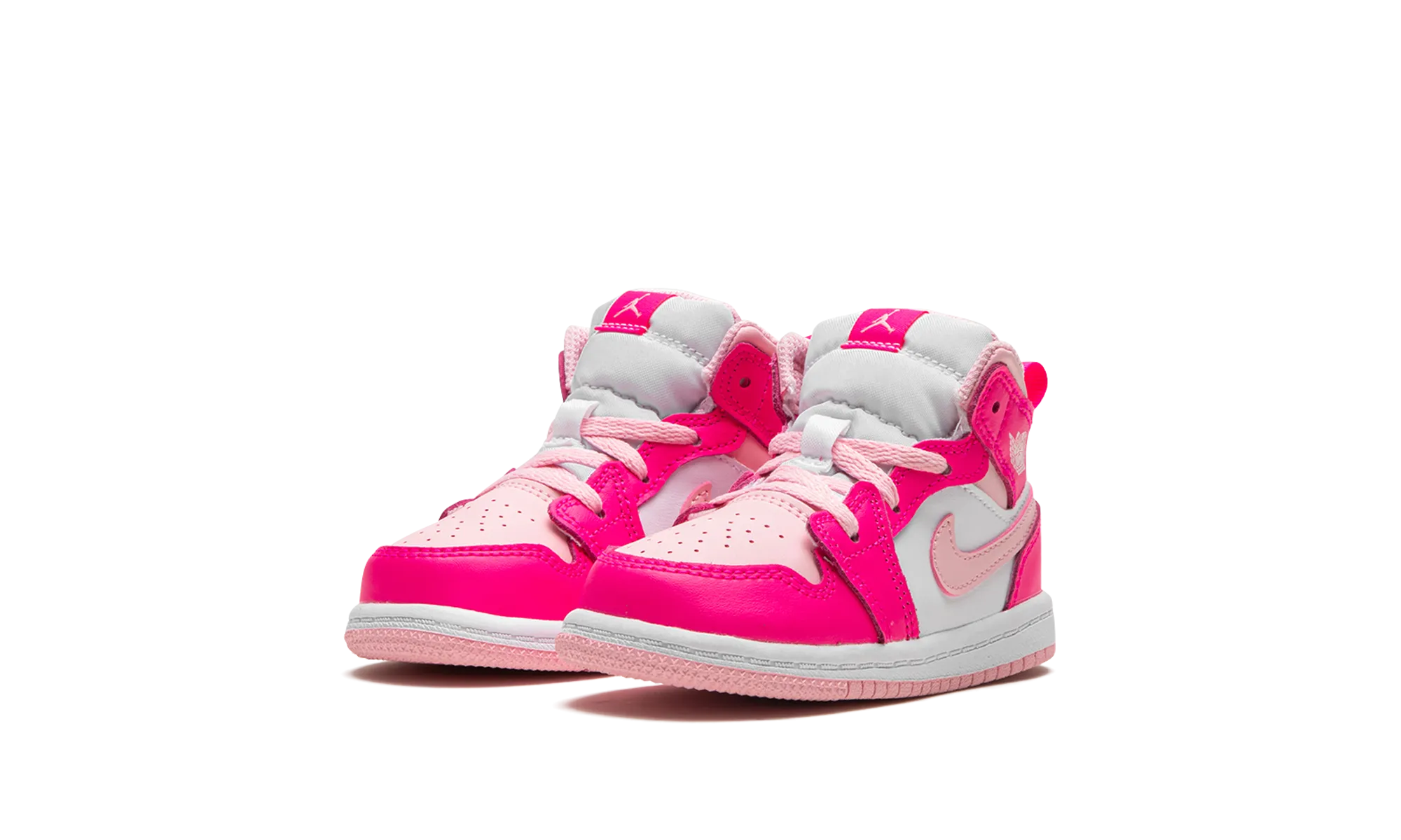 Air Jordan 1 Mid TD "Fierce Pink" Comfortable Running