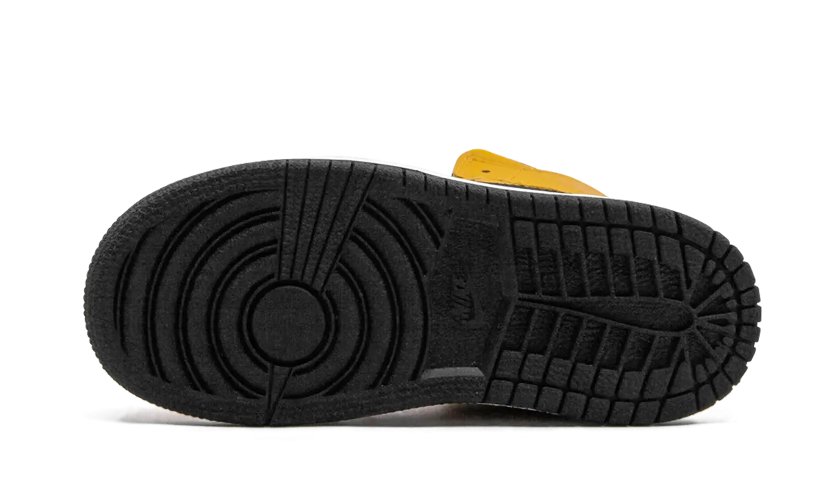 Vegan Leather Air Jordan 1 Mid TD "University Gold"