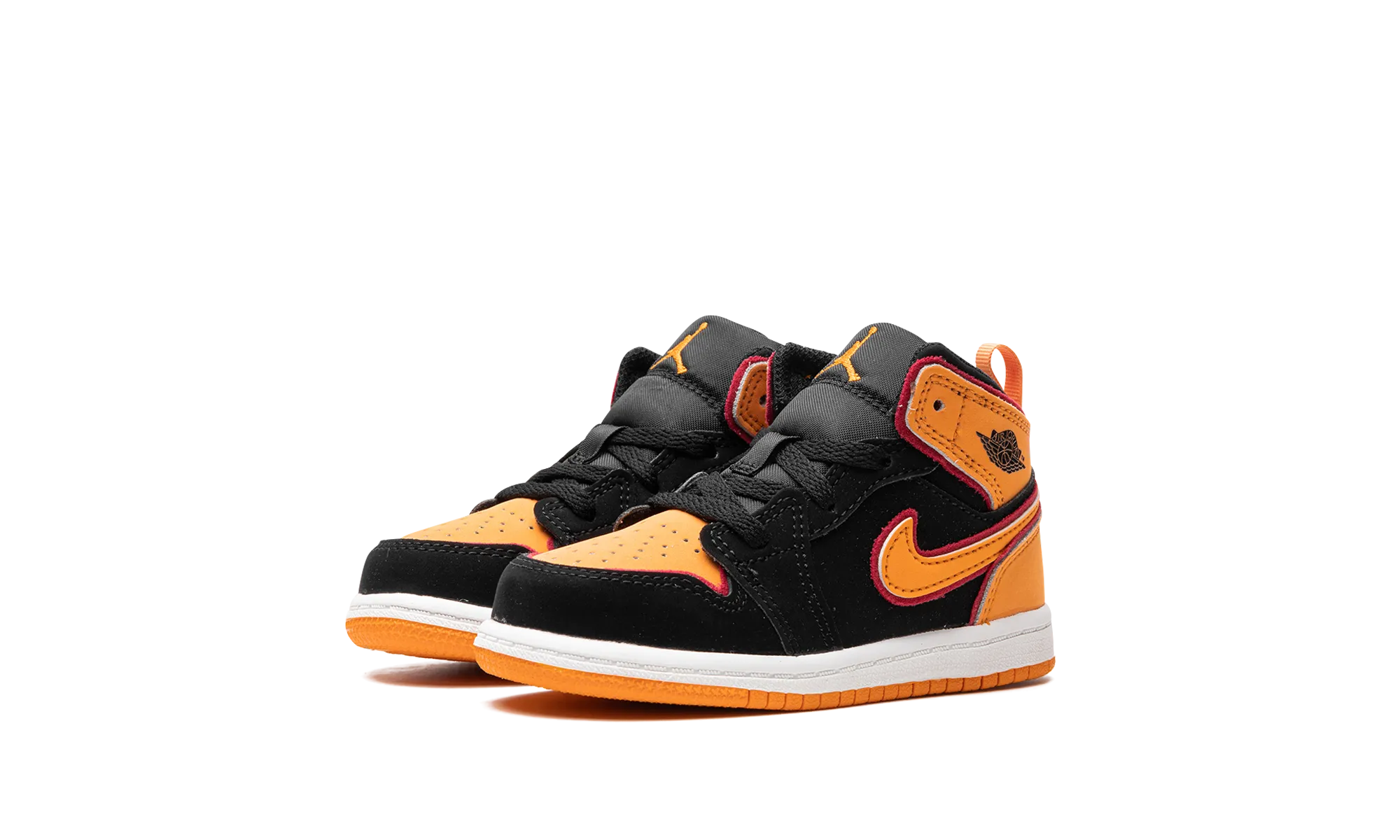 Air Jordan 1 Mid TD "Vivid Orange" Plush Fit Timeless lining