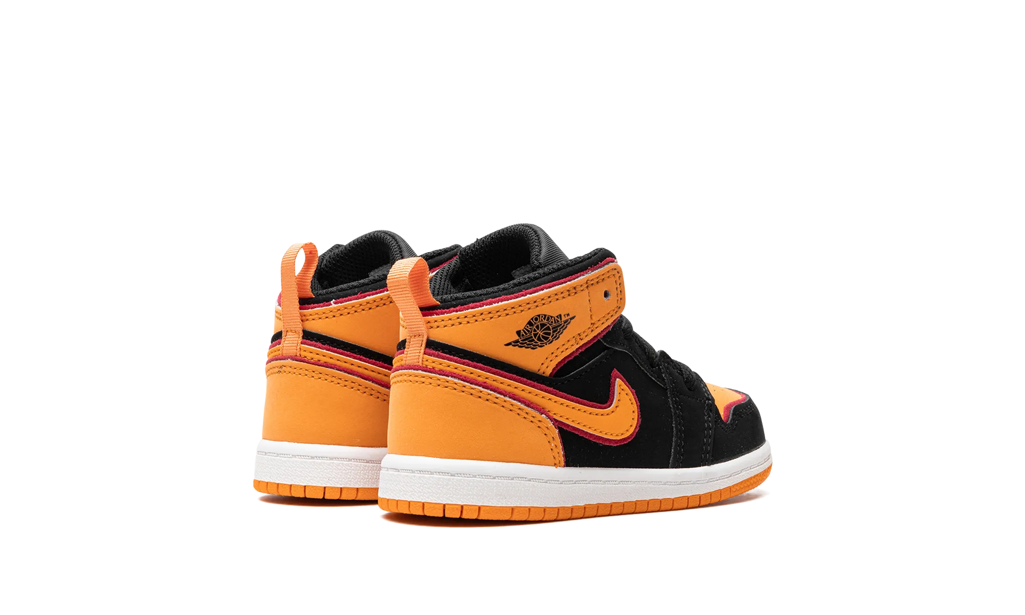 Air Jordan 1 Mid TD "Vivid Orange" Gentle Texture