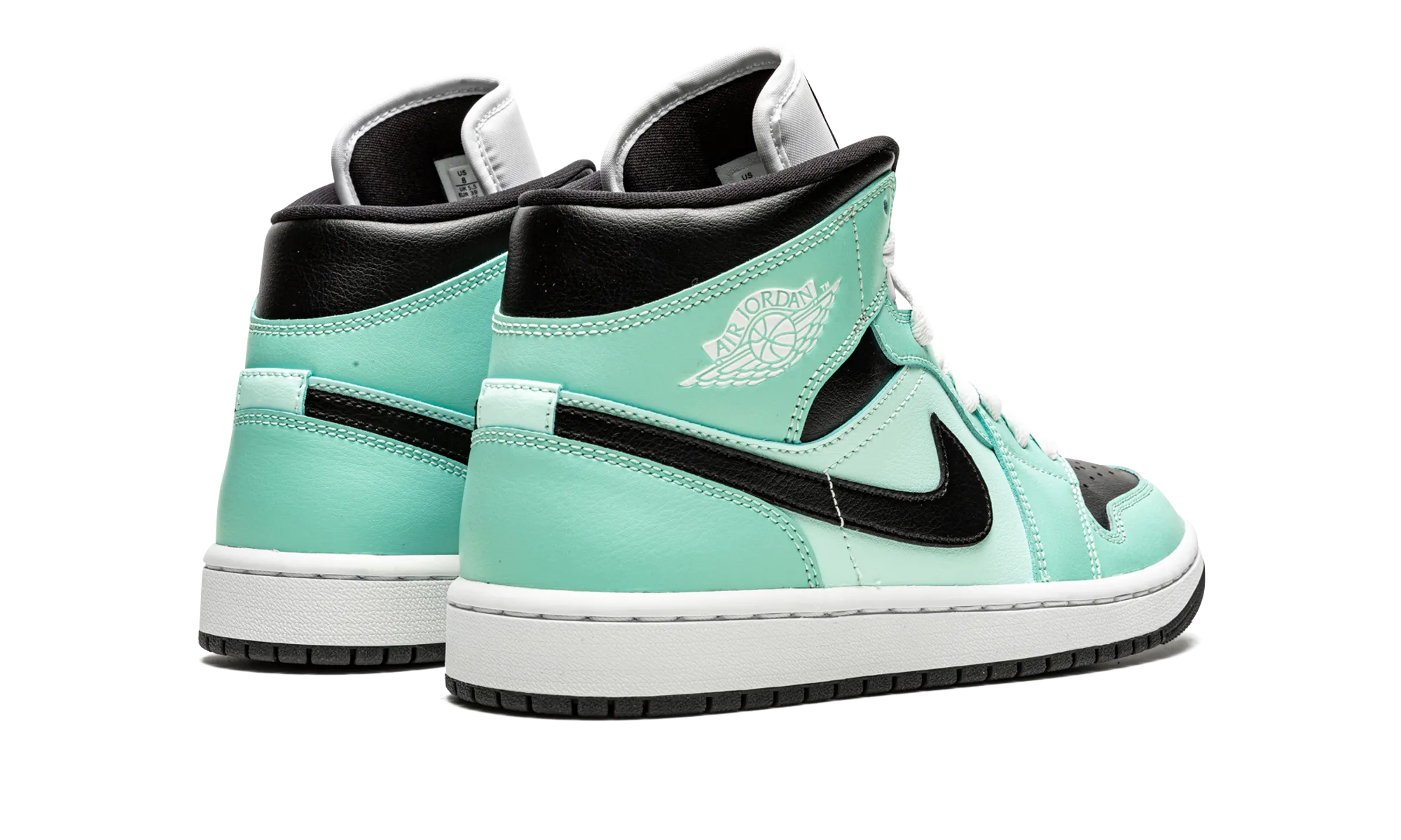 AIR JORDAN 1 MID WMNS "Aqua Black" Flattering wear