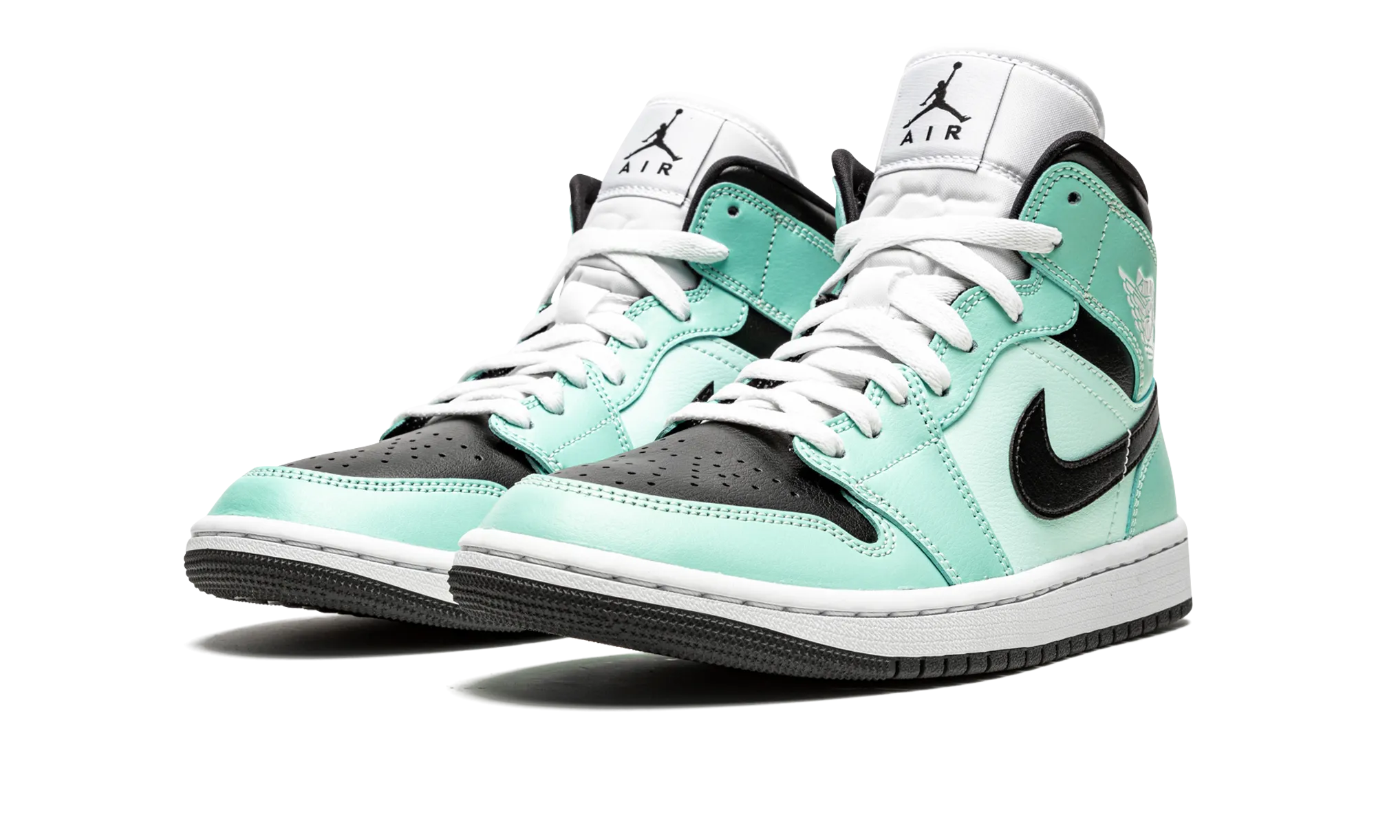 AIR JORDAN 1 MID WMNS "Aqua Black" Weekend Vibe