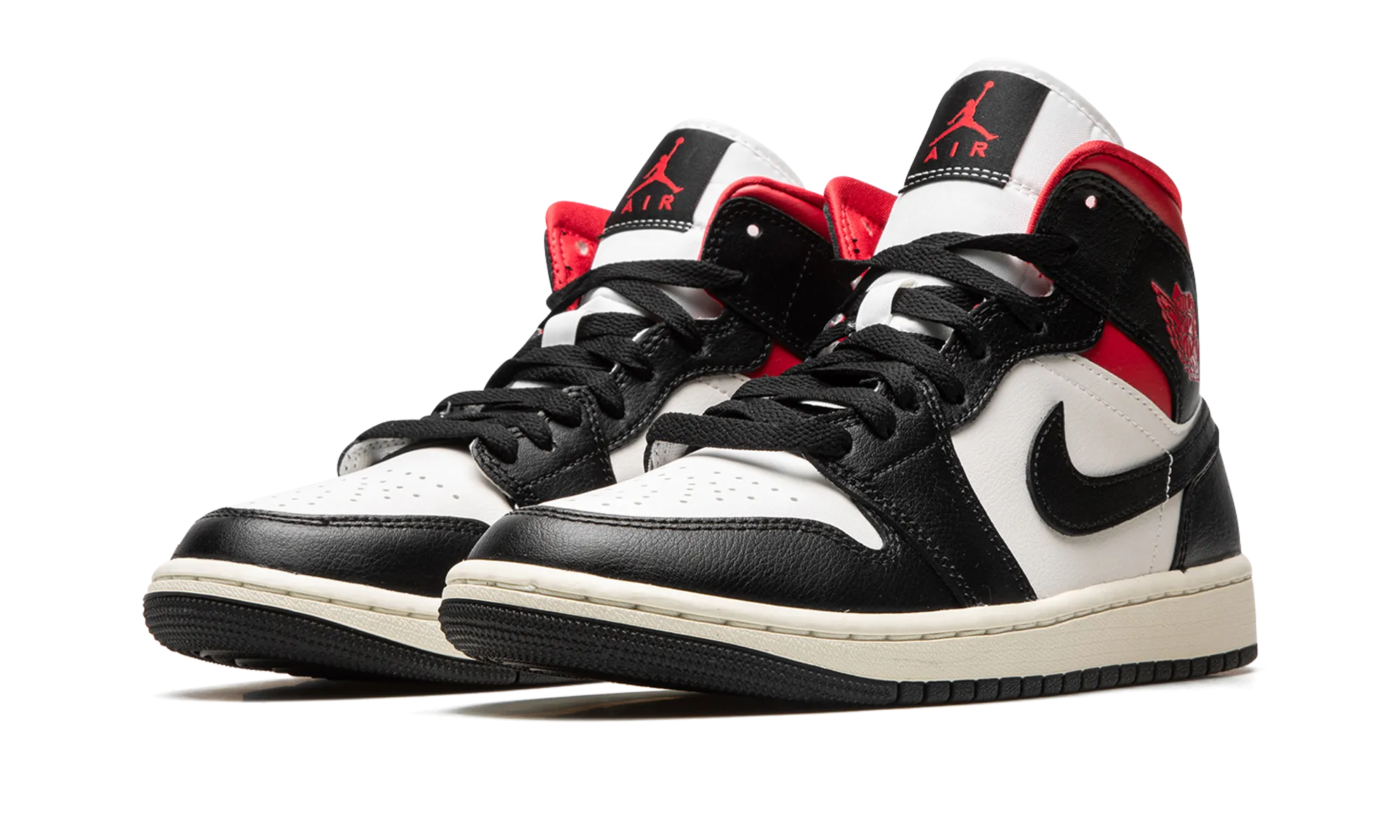 Stable Grip AIR JORDAN 1 MID WMNS "Black / Gym Red / Sail"