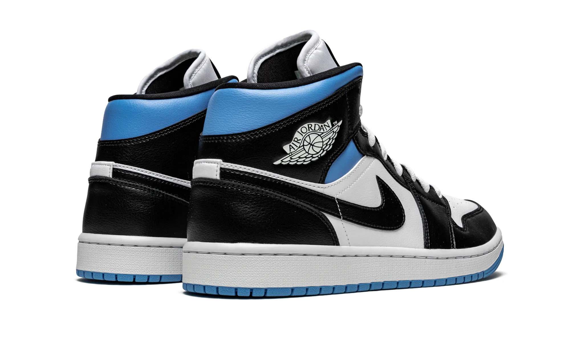 Street Movement Performance Walk AIR JORDAN 1 MID WMNS "Black / White / University Blue"