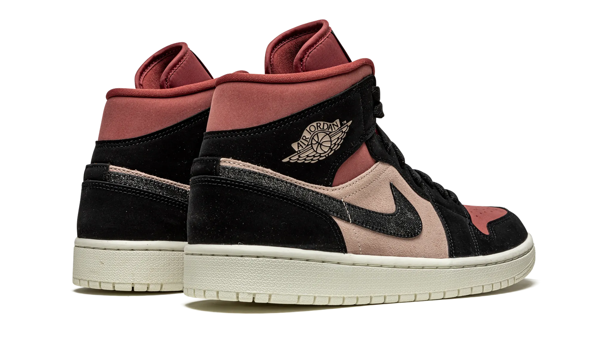 AIR JORDAN 1 MID WMNS "Canyon Rust" Abrasion Resistant Toe Guard Molded Heel Cushion