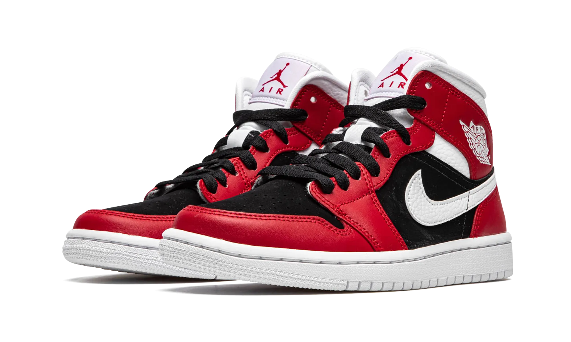 AIR JORDAN 1 MID WMNS "Gym Red / Black" Hypoallergenic Lining