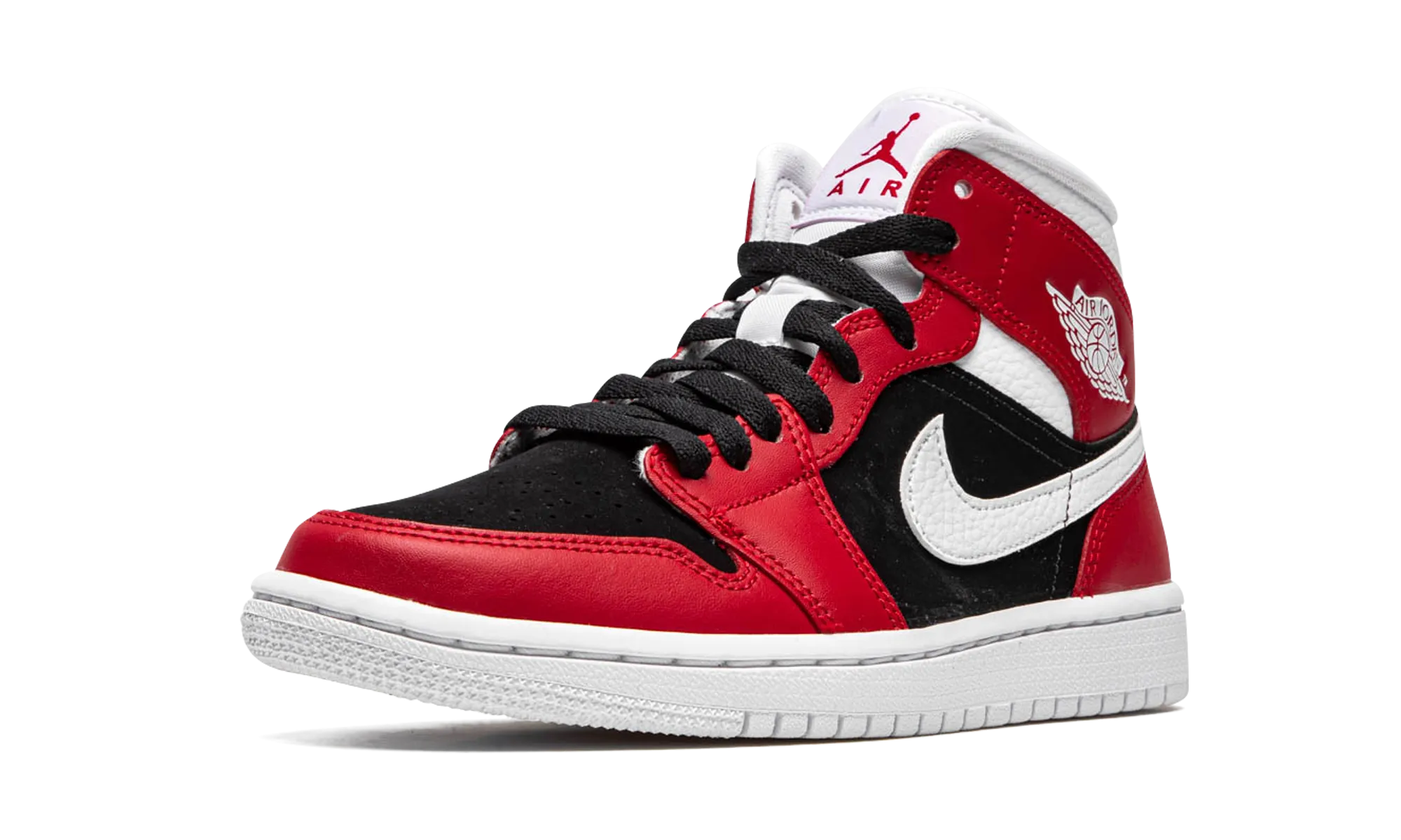 AIR JORDAN 1 MID WMNS "Gym Red / Black" Fitted Traction