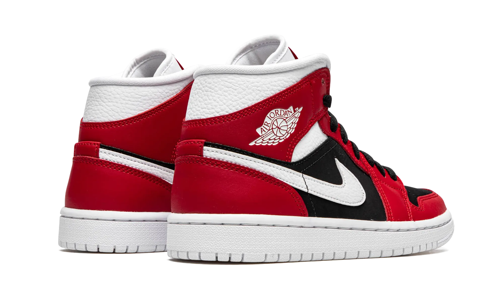 AIR JORDAN 1 MID WMNS "Gym Red / Black" Rockered Outsole Design